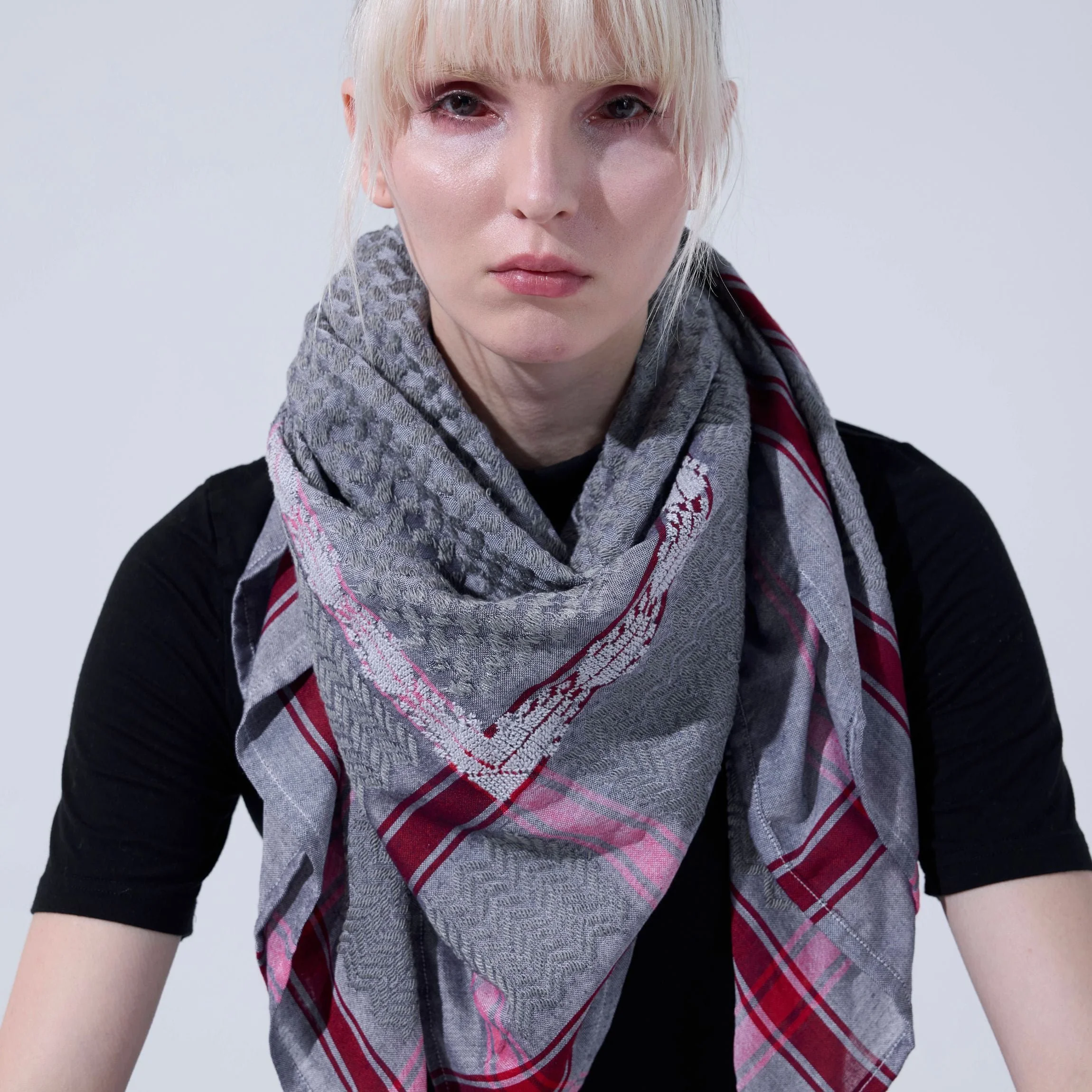 Thalia Keffiyeh (Gray on Gray)
