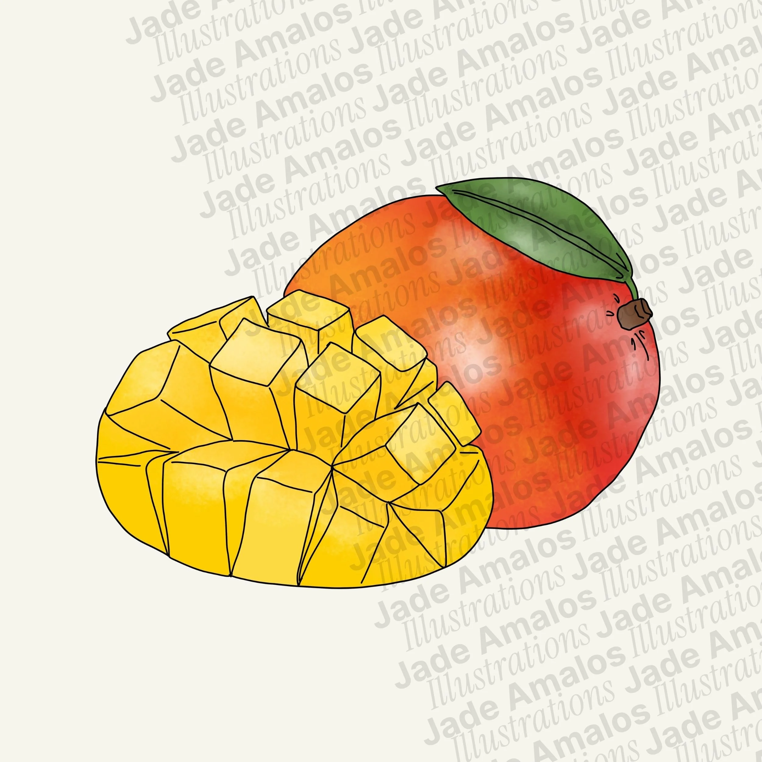 Mango Digital Illustration · Commercial Licence Included
