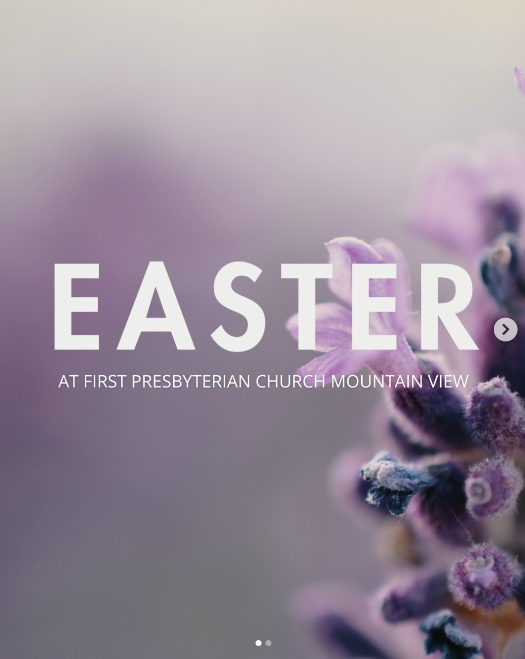Easter at FPCMV with floral decoration
