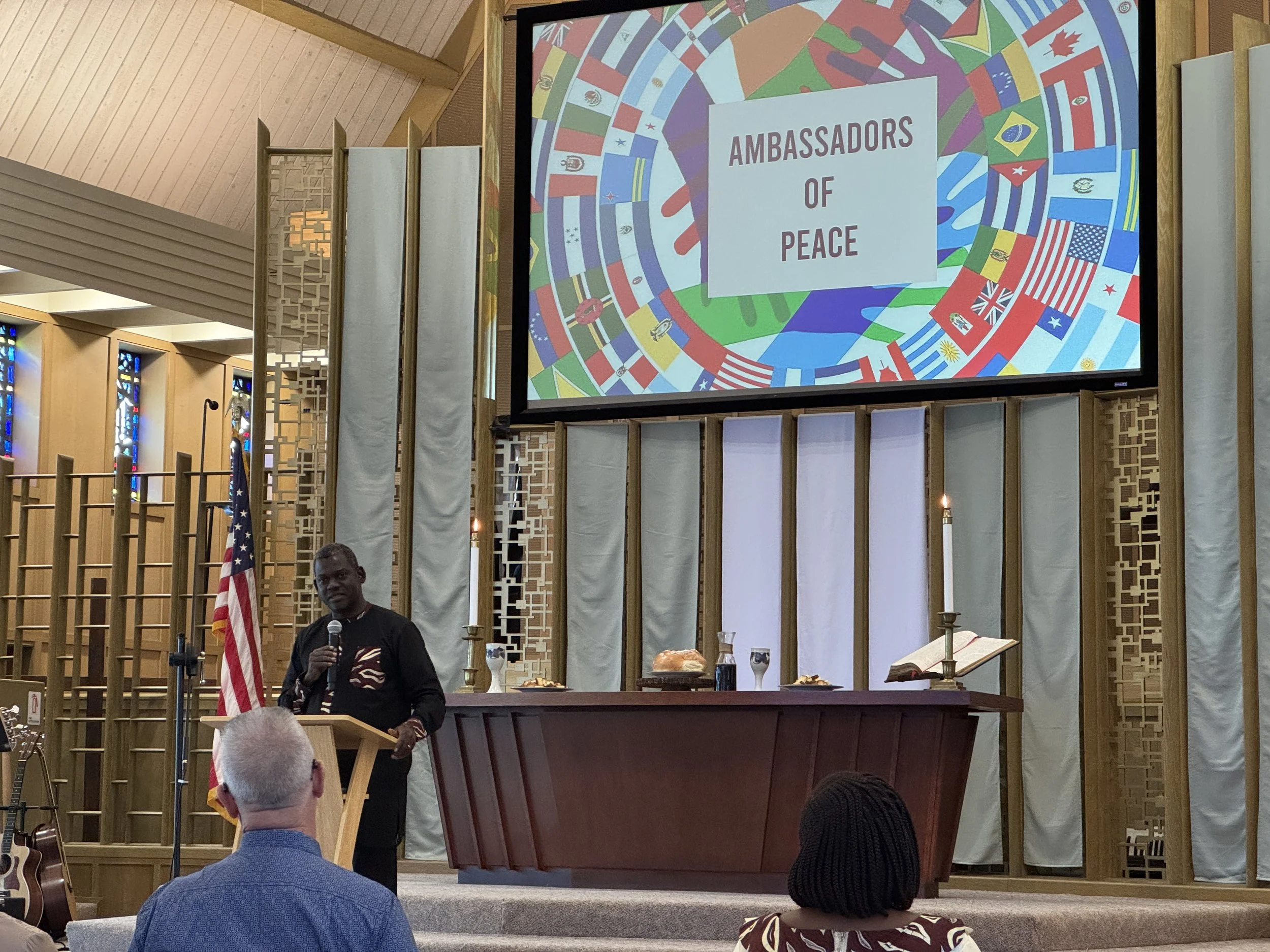 Pastor James visits FPCMV from the Congo