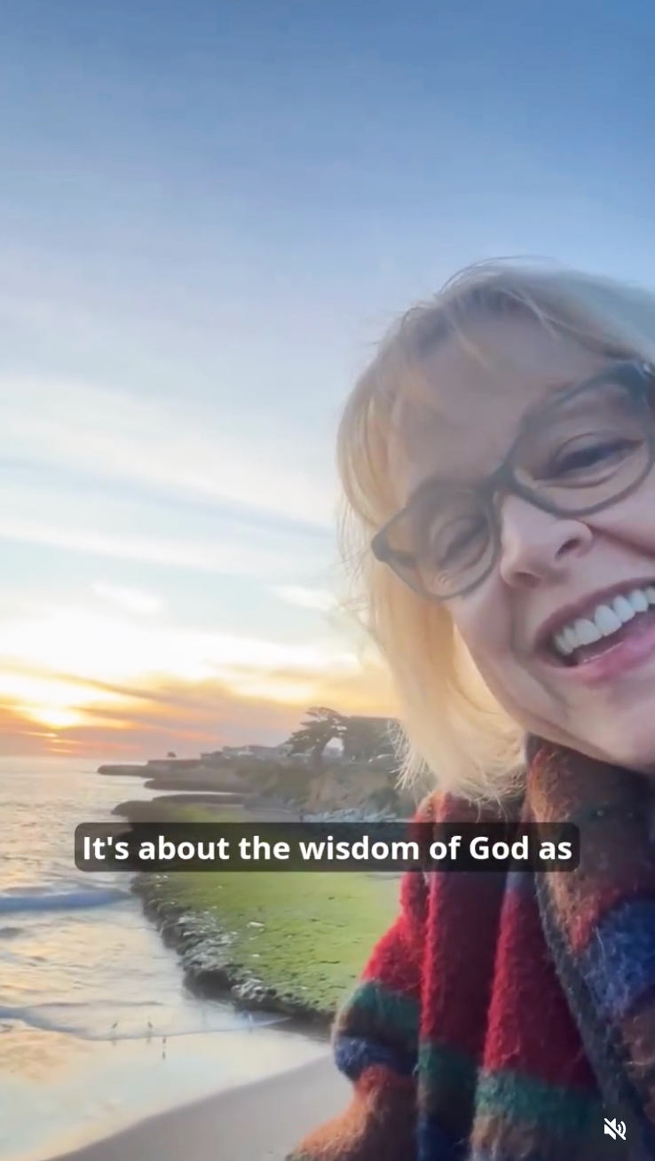 Pastor shares message of God's wisdom with the ocean in the background