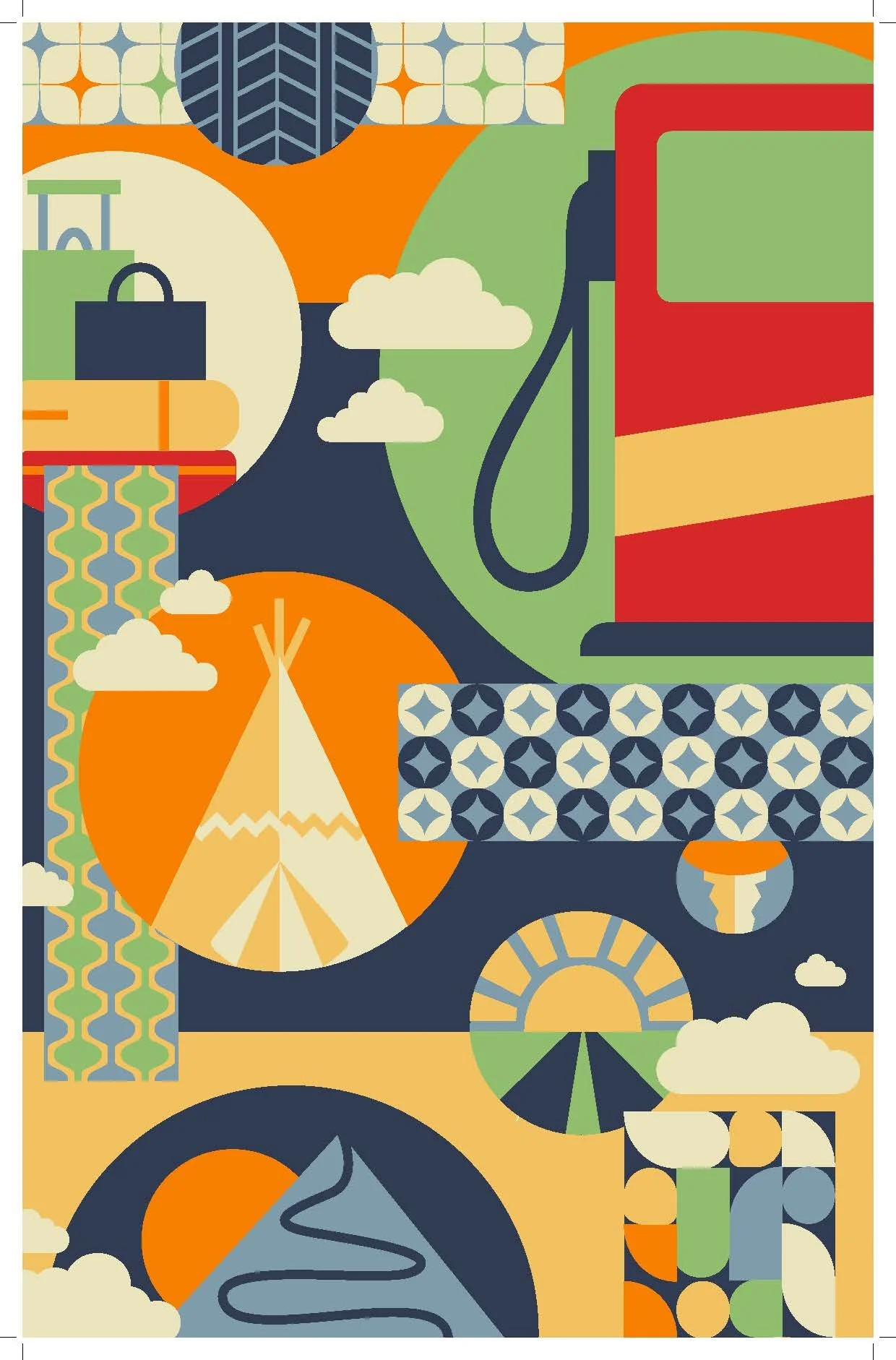 Style Study: Simplified Graphic System
(Chosen Direction)