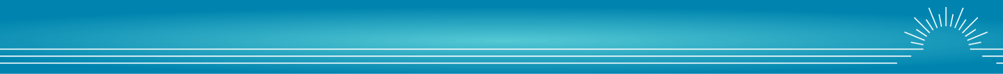 Stylized digital graphic with blue background, white horizontal lines, and a white sun in the top right corner.