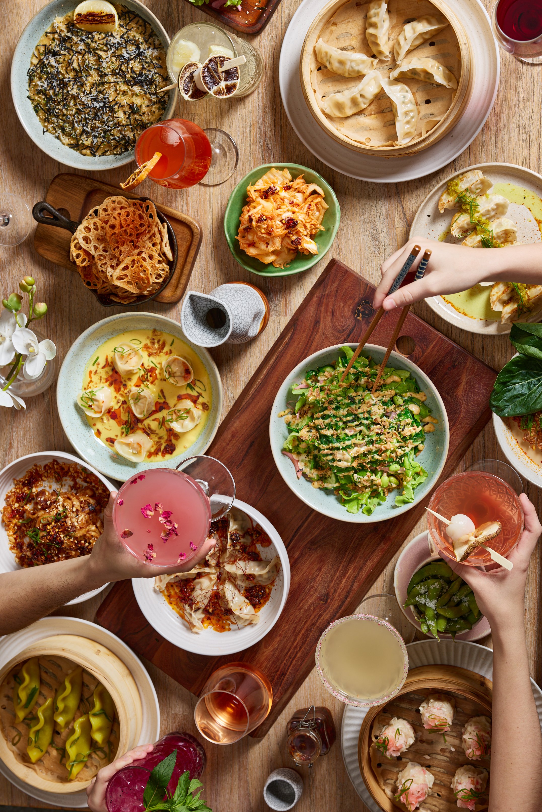 Share food at the the Thirsty Dumpling