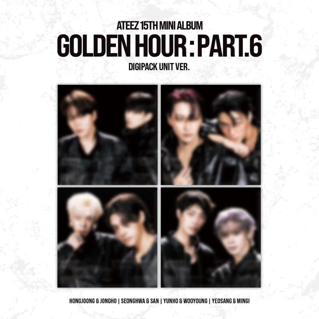 ATEEZ 15TH MINI ALBUM [GOLDEN HOUR : Part.6] (DIGIPACK UNIT VER.)