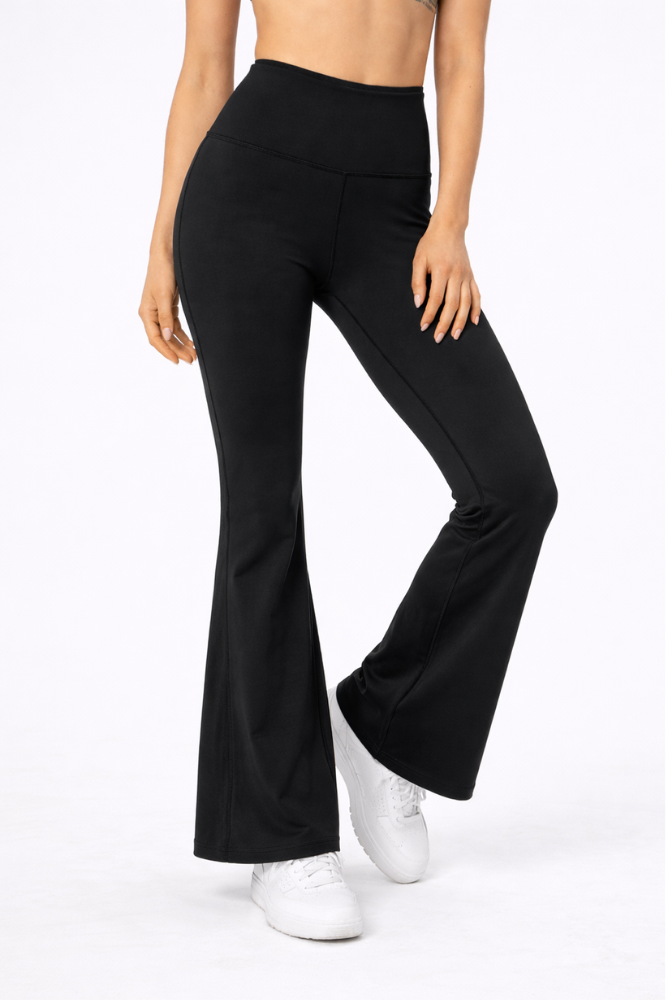 High-waisted flare pant (front).png