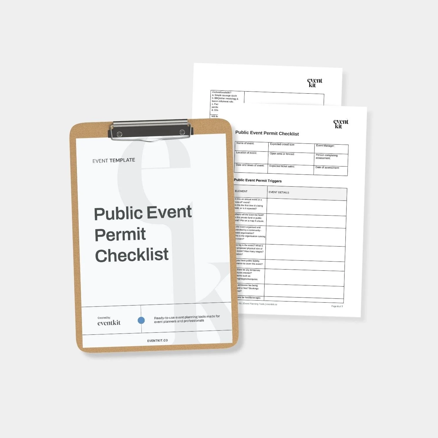 Public Event Permit Checklist Template