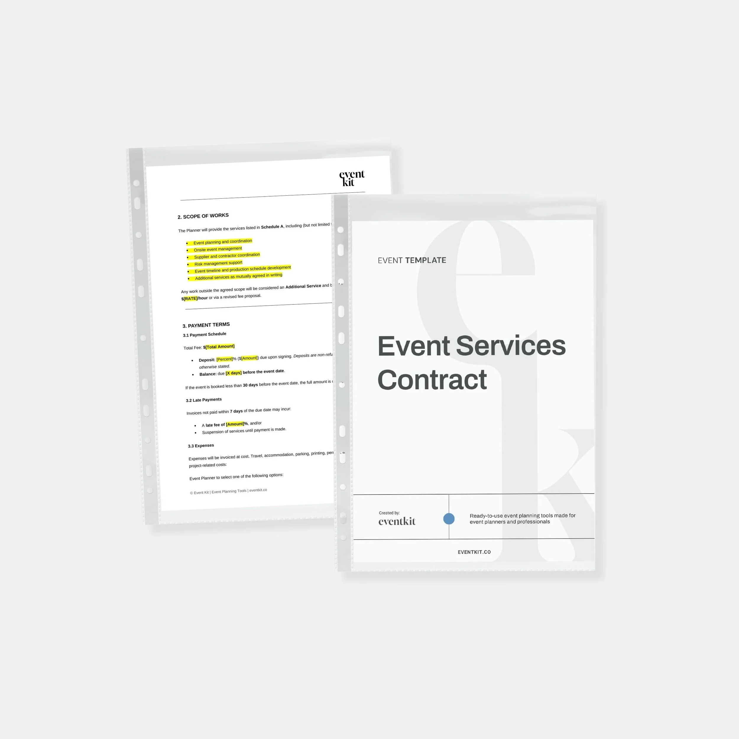 Event Services Contract Template