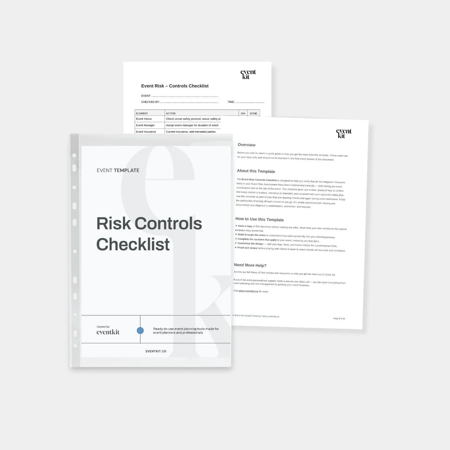 Event Risk Controls Checklist Template