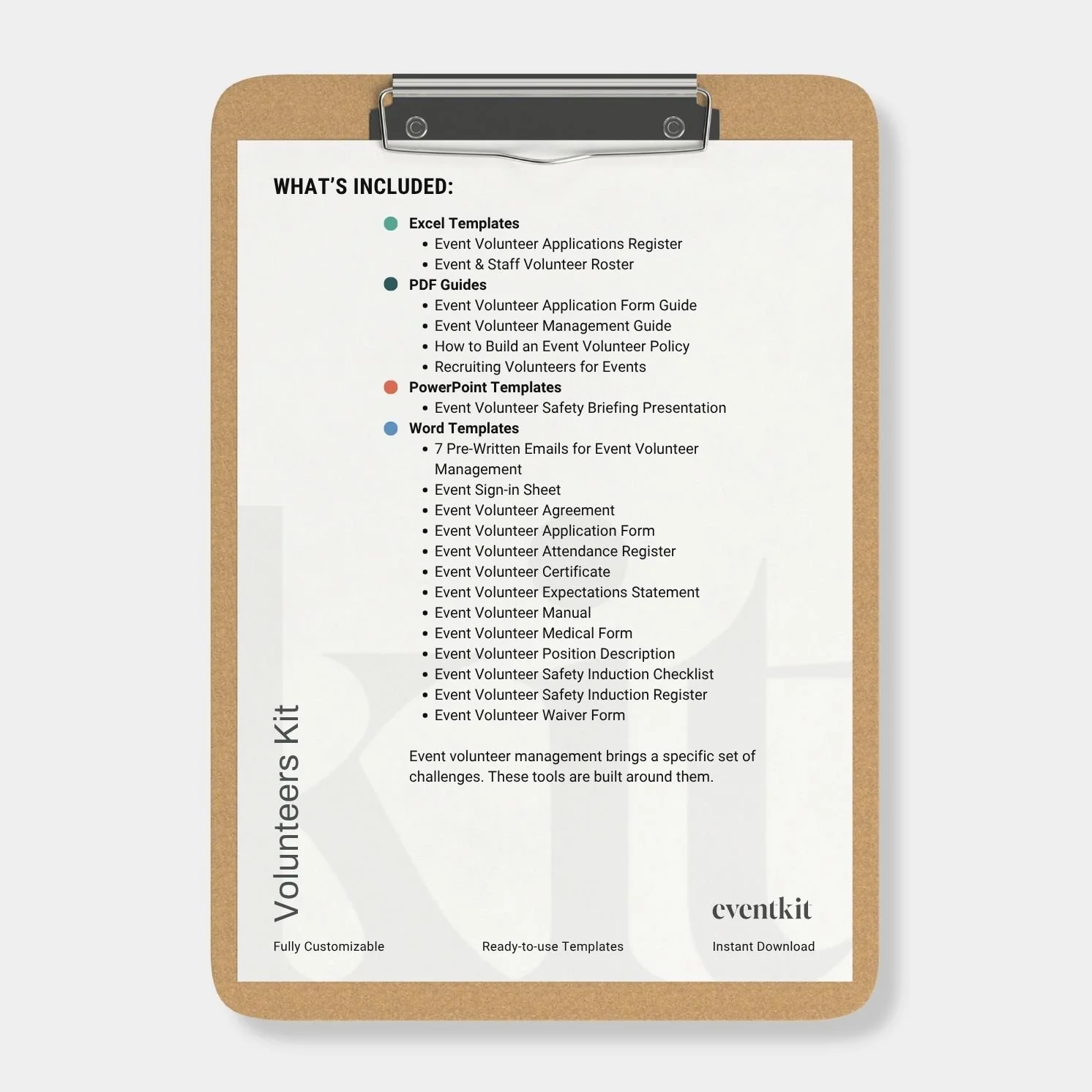 Event Volunteer Management Kit Cover