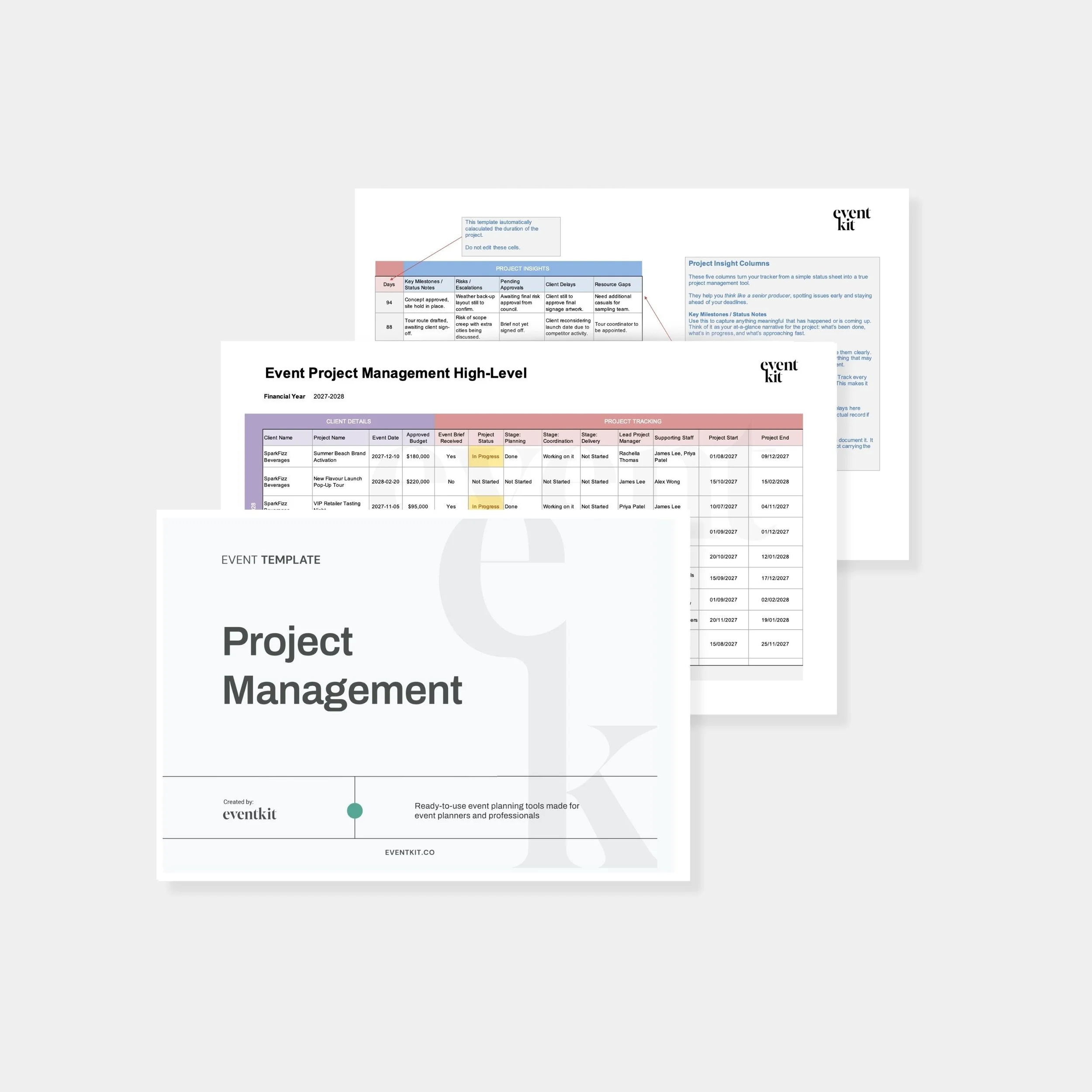 Event Project Management Template