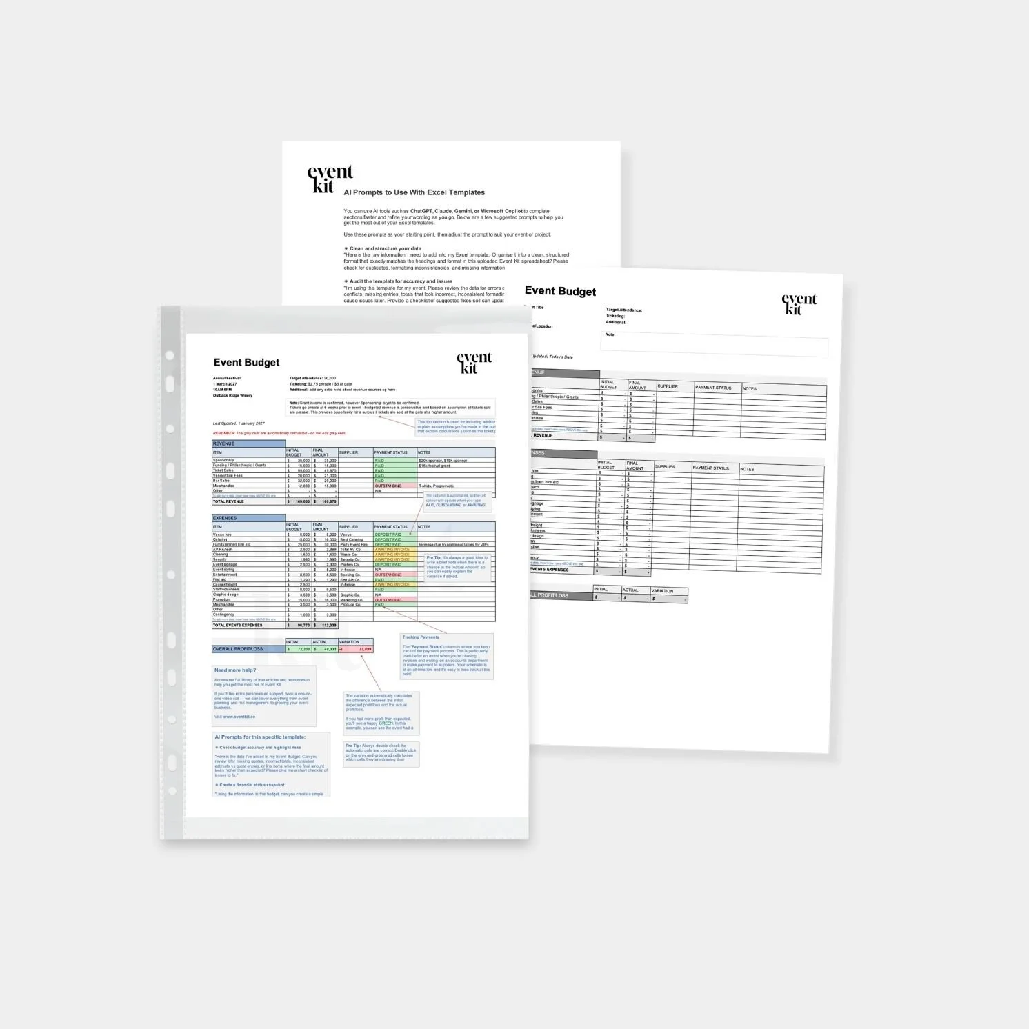 Event Budget Template