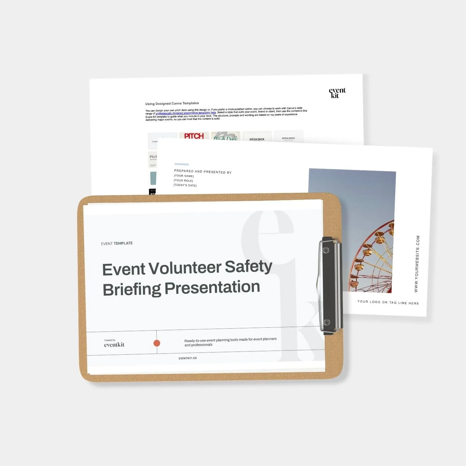 Event Volunteer Safety Briefing Presentation Deck Template