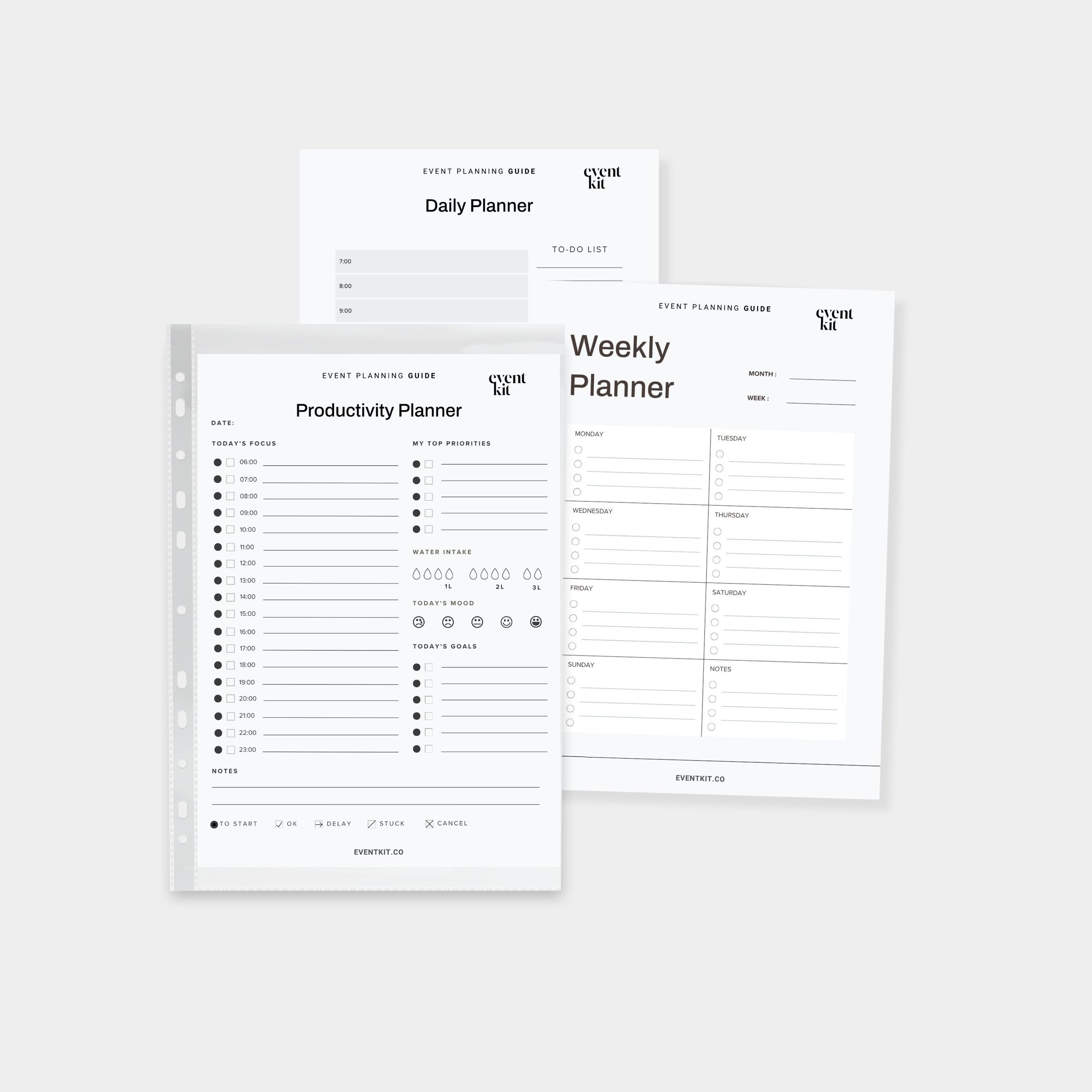 Printable Weekly Project Planner  Template