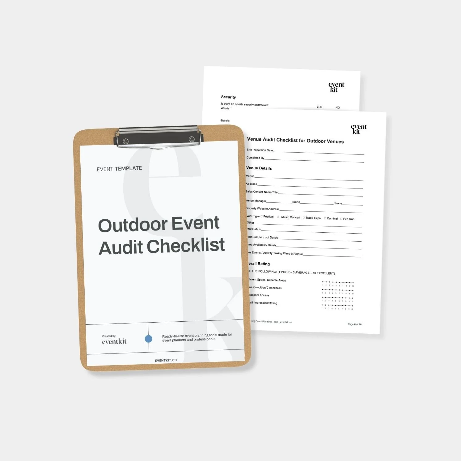 Outdoor Event Venue Audit Checklist Template