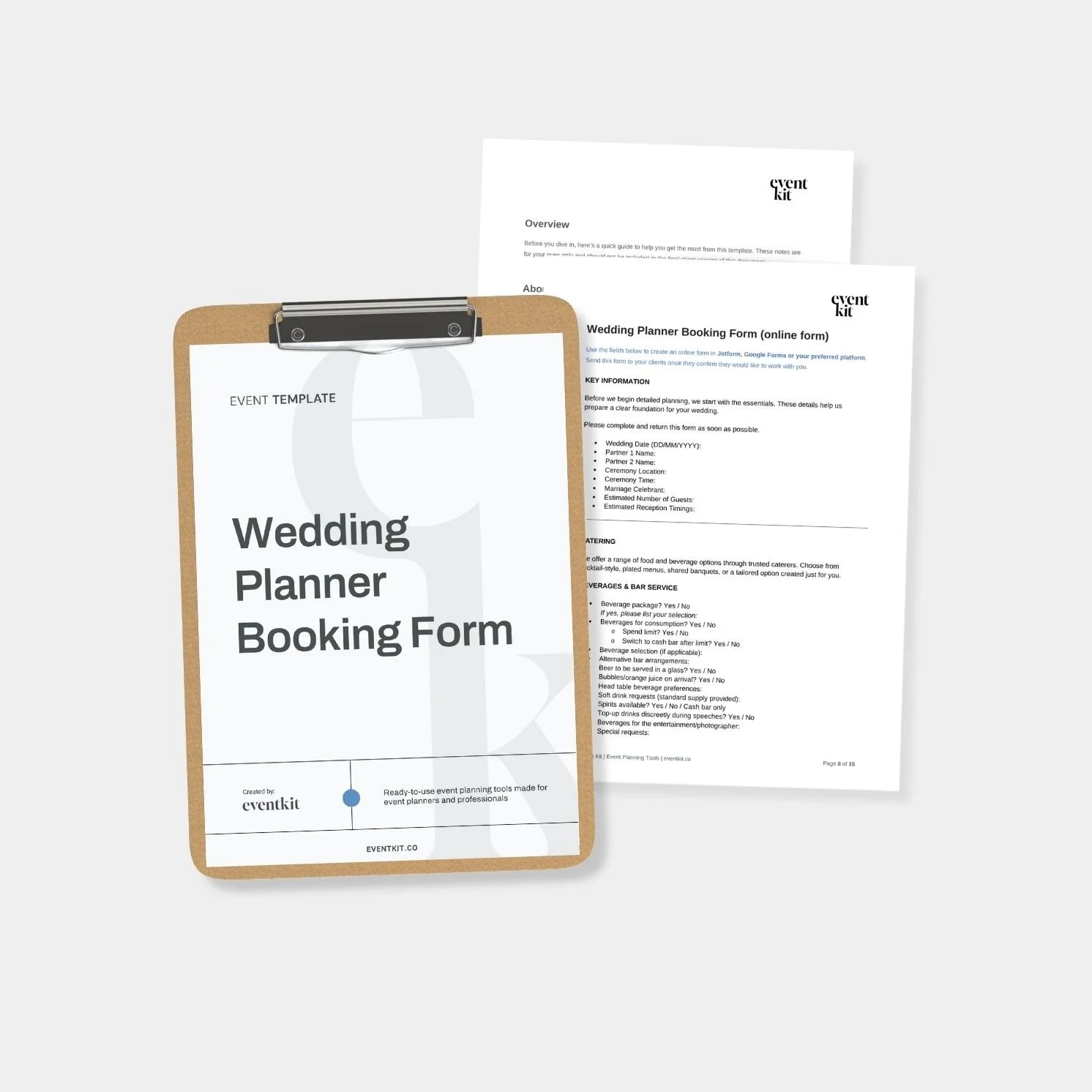 Wedding Planner Booking Form Template