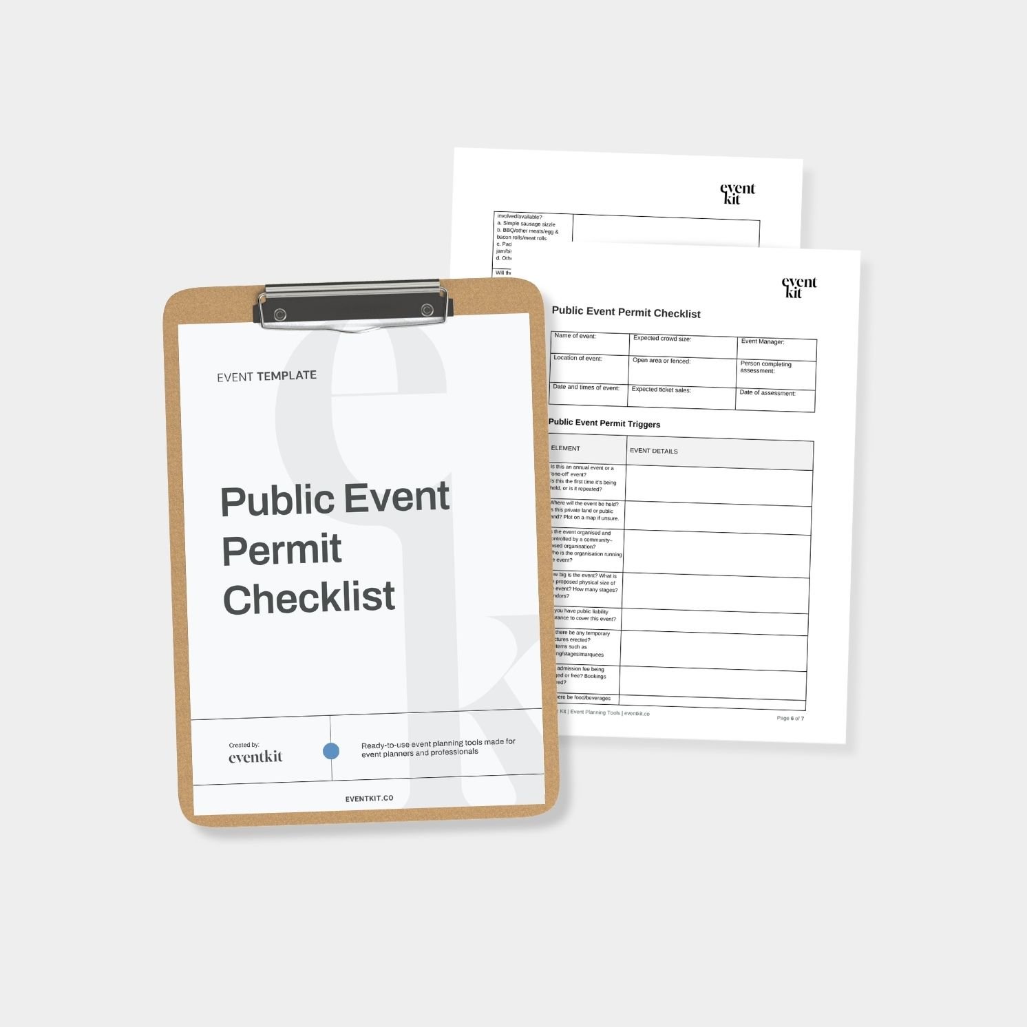Public Event Permit Checklist Template