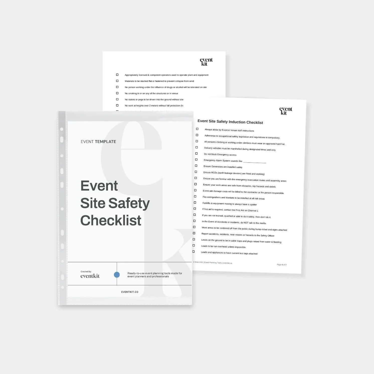Event Site Safety Checklist Template