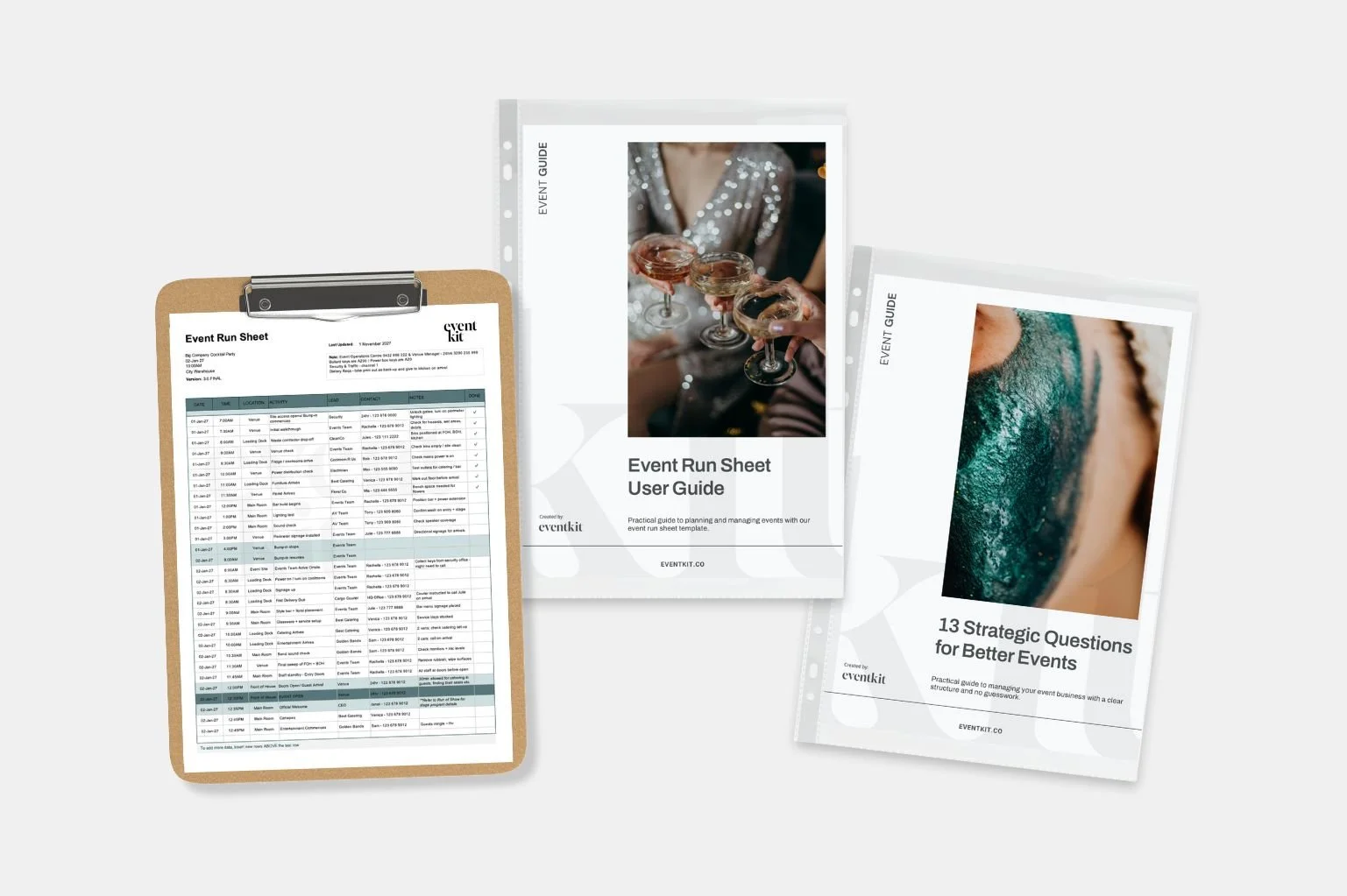 Free Event Run Sheet Template
