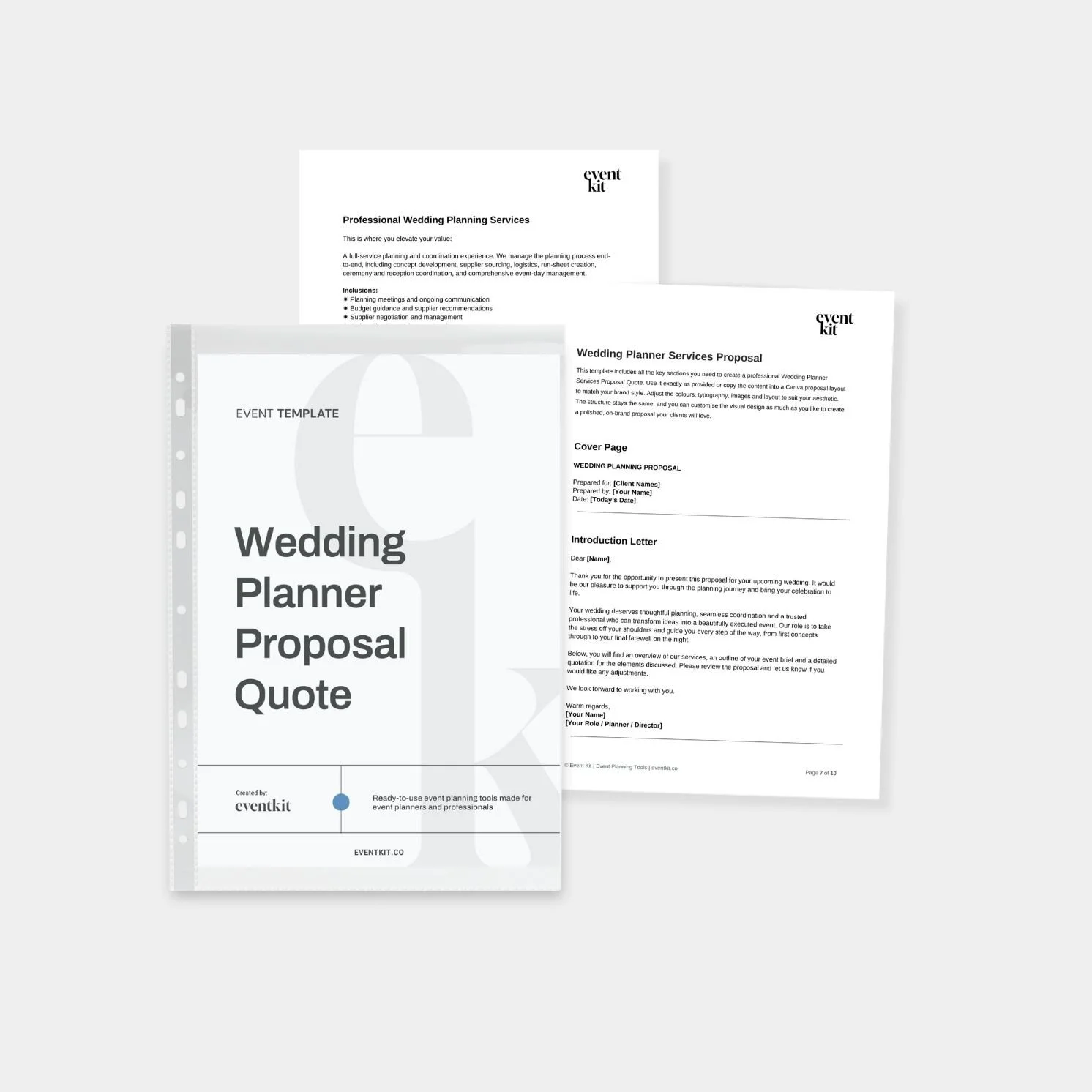 Wedding Planner Proposal Quote Template
