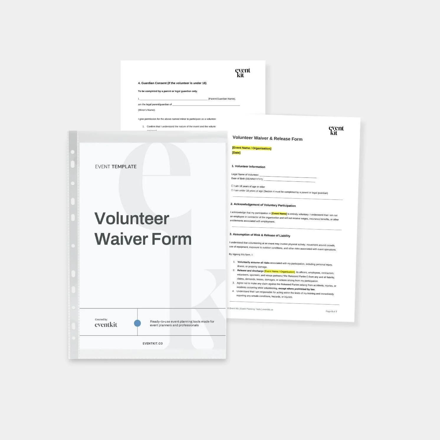 Event Volunteer Waiver Form Template