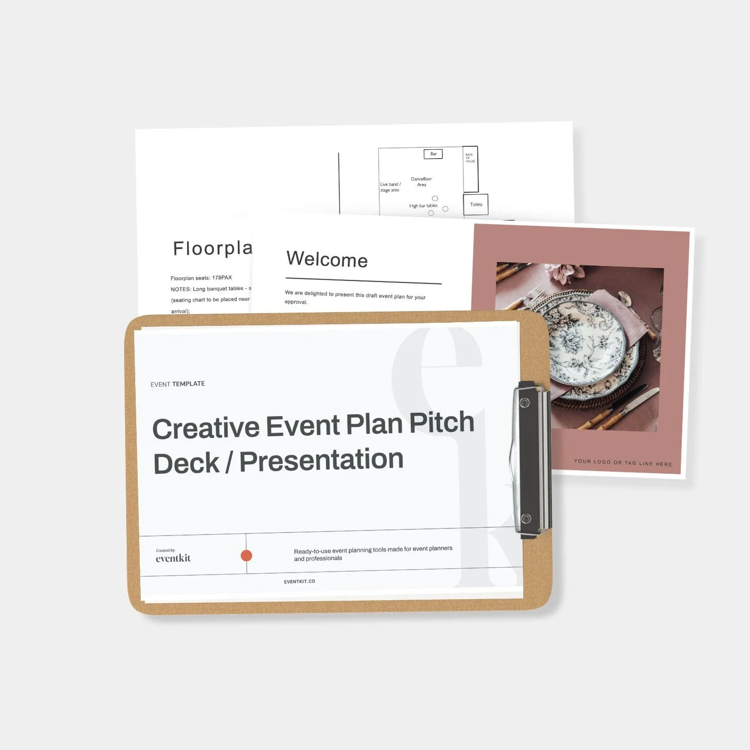 Creative Event Plan Pitch Presentation Deck Template