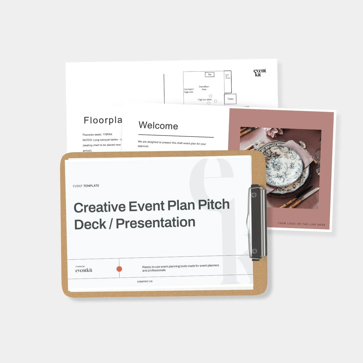 Creative Event Plan Pitch Presentation Deck Template