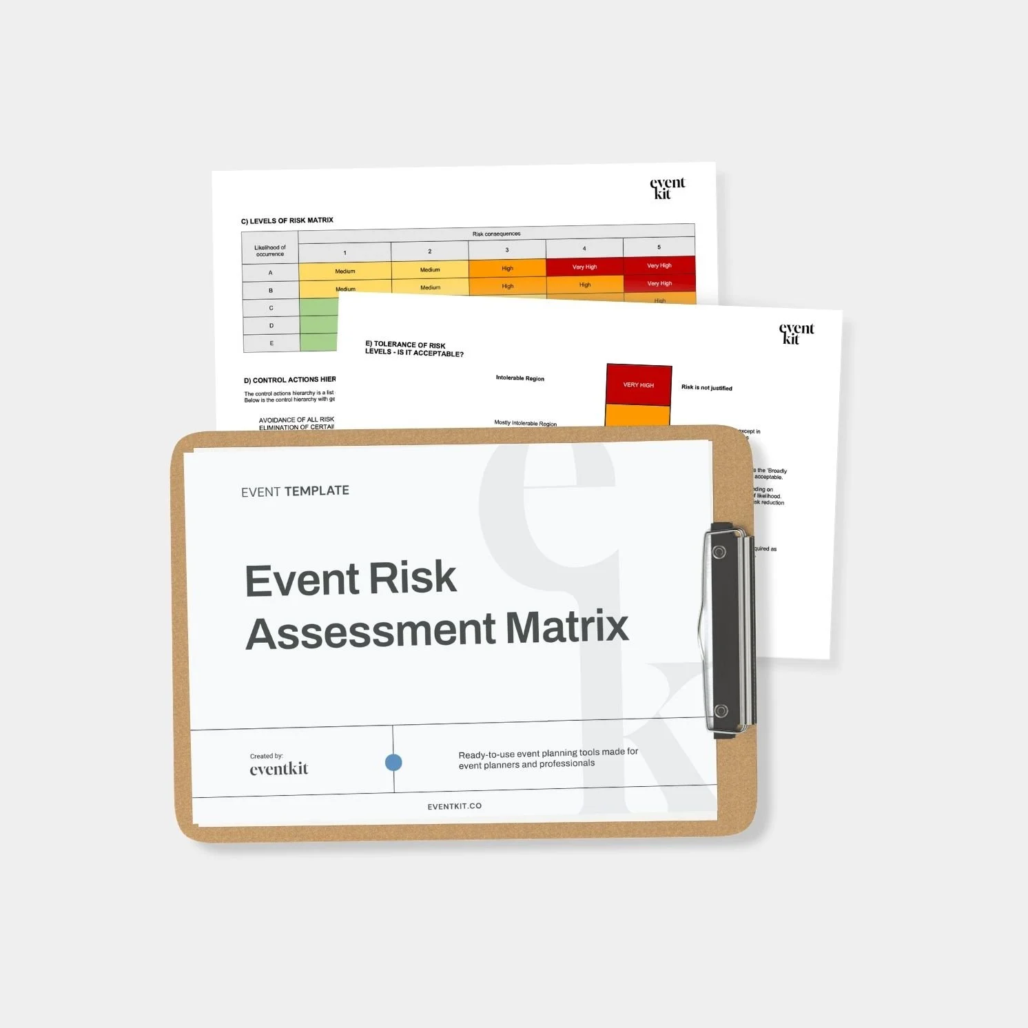 Event Risk Assessment Matrix Template
