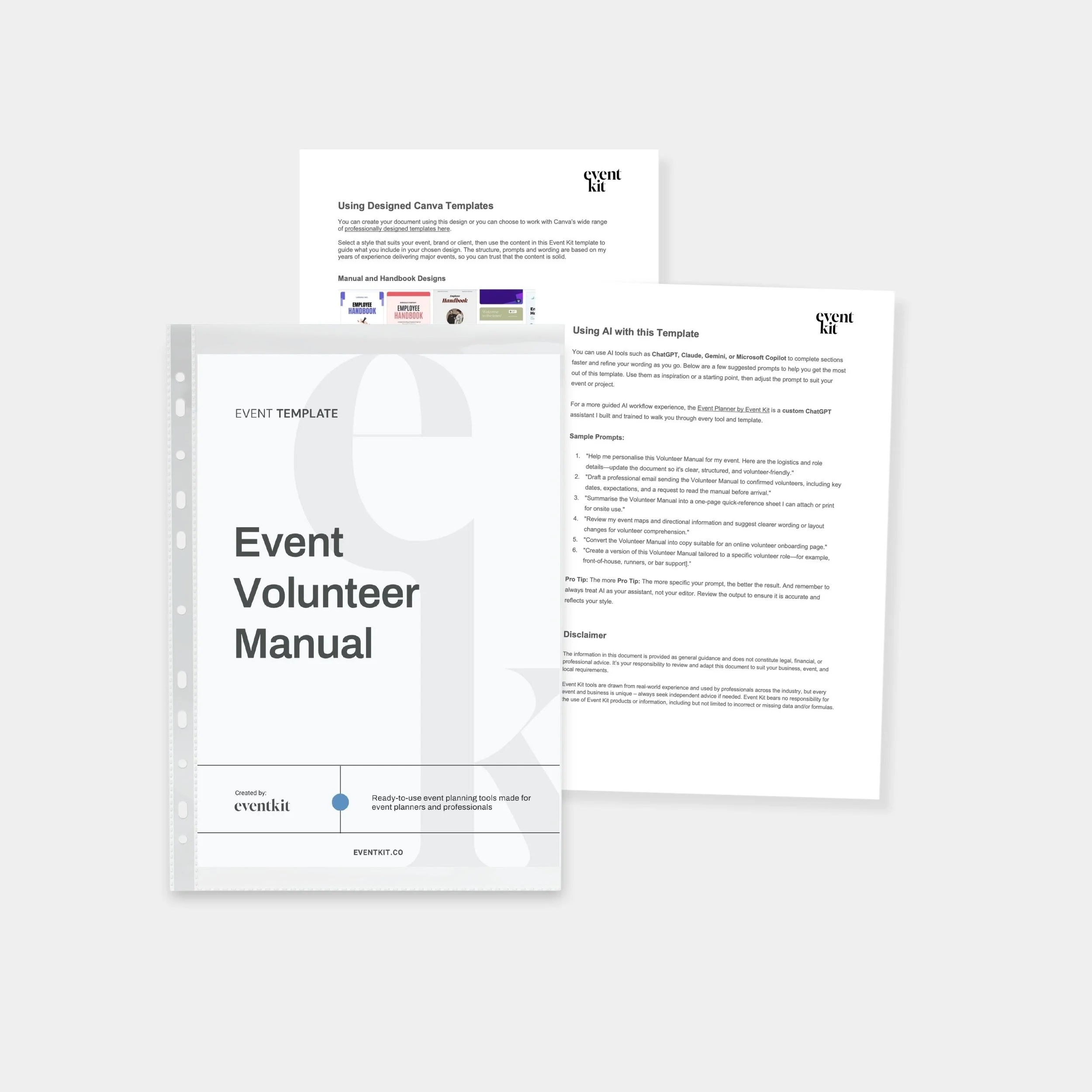 Event Volunteer Manual Template