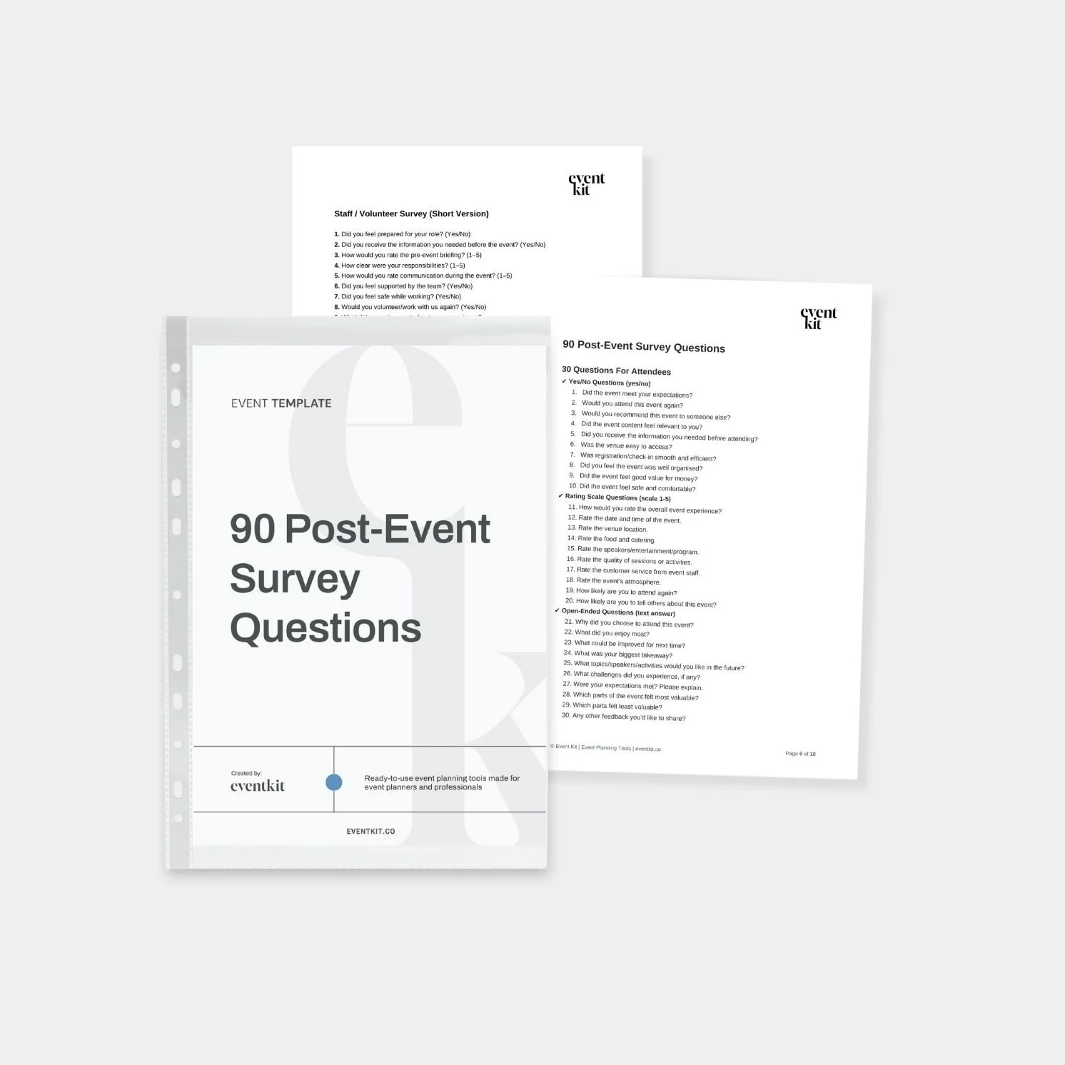Post-Event Survey Questions Template