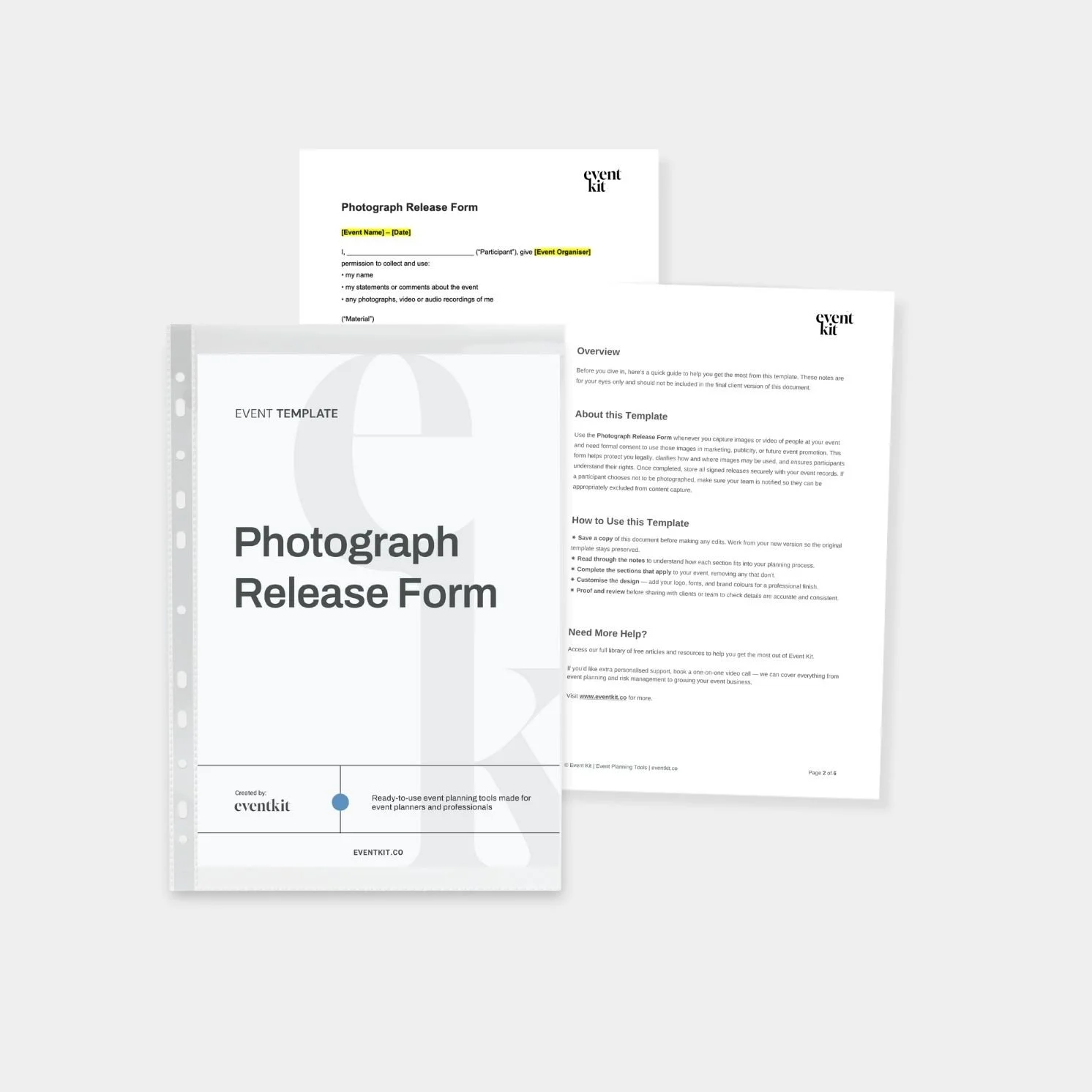 Event Photograph Release Form Template