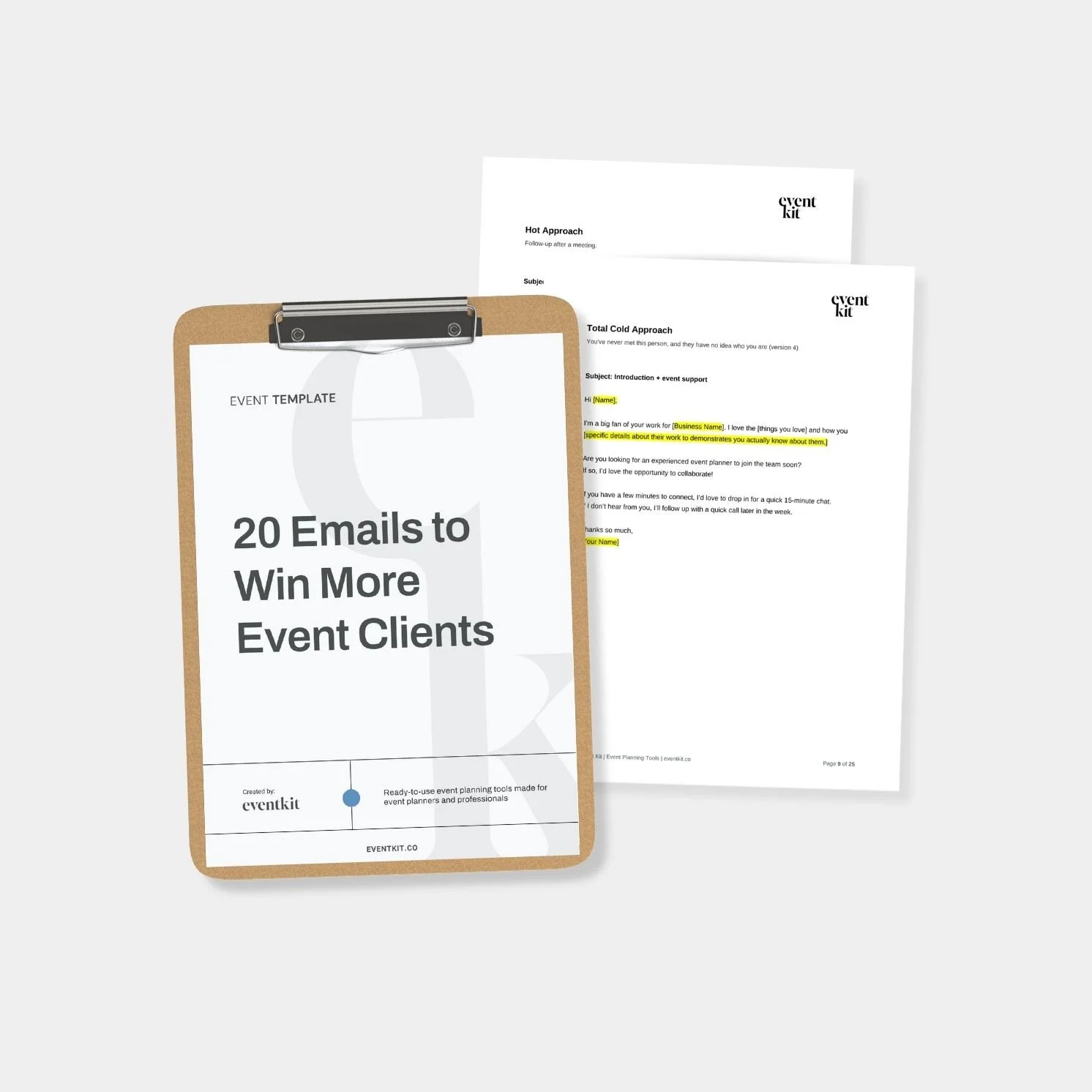 Event Planning Business Emails Template