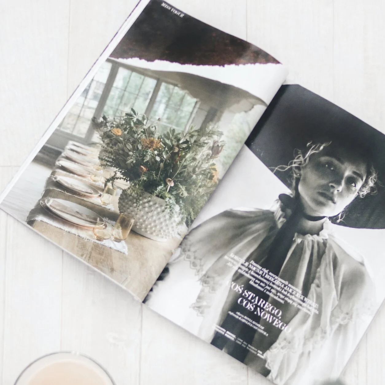 Event Kit Mood Board Magazine Image Showing Table Setting