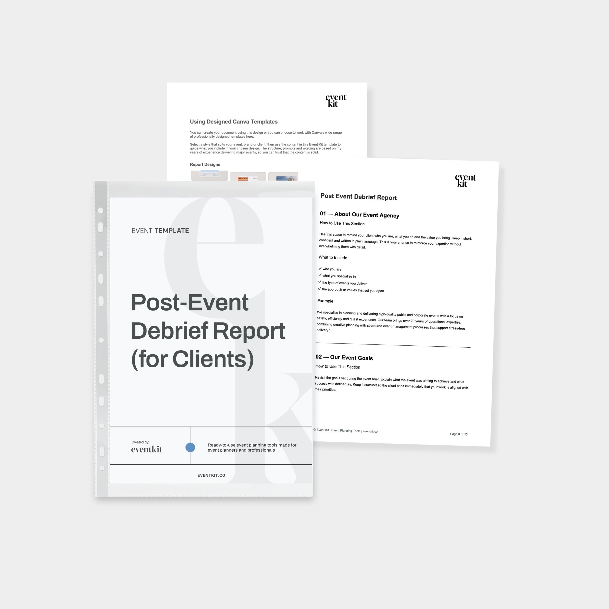 Event Client Post-Event Brief Template