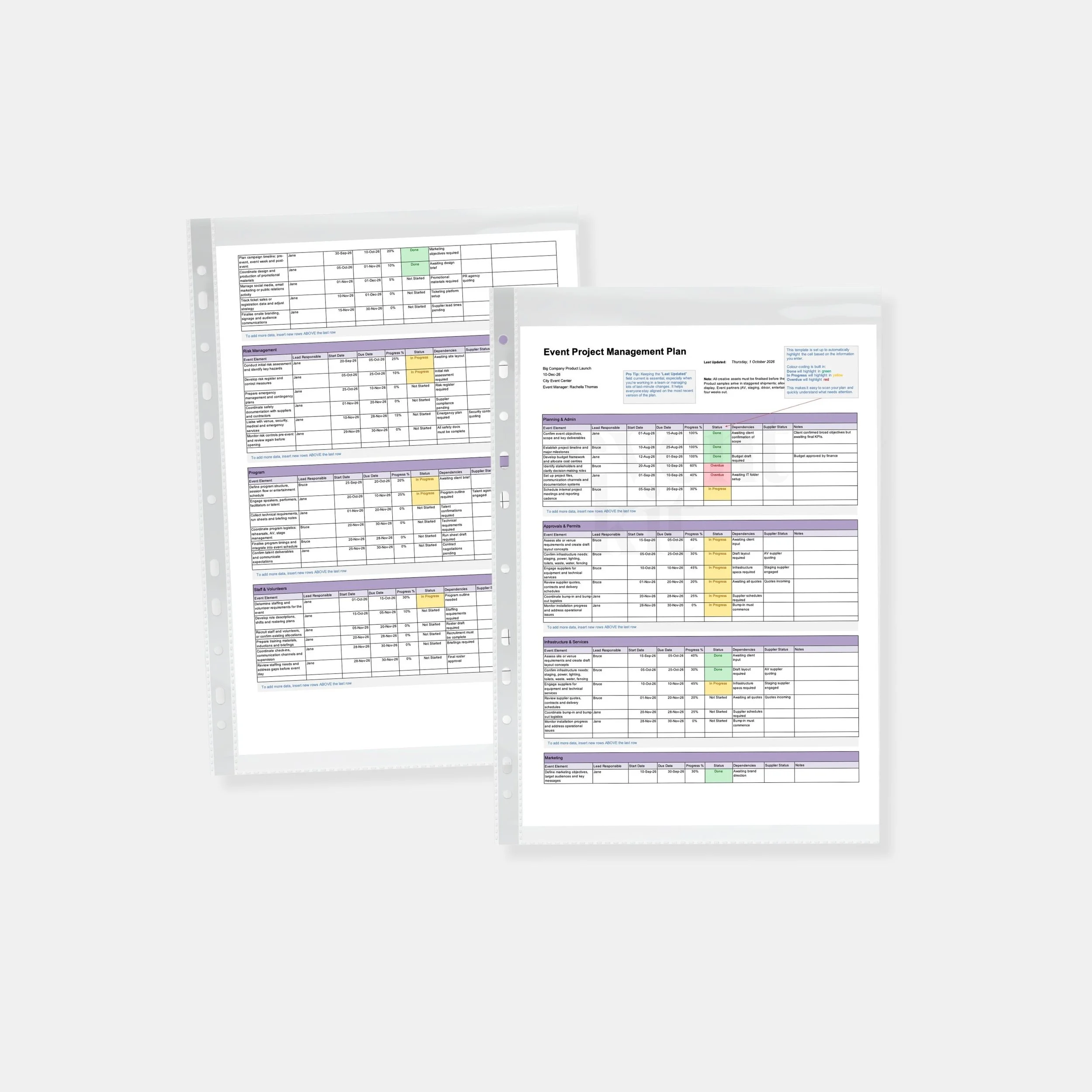 Event Project Management Plan