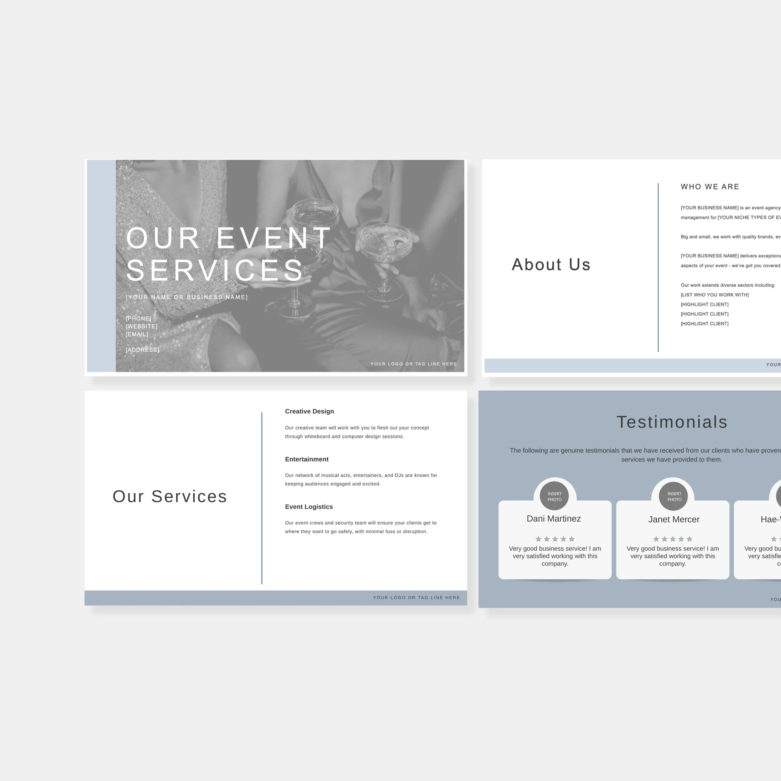 Event Services Proposal Deck Template