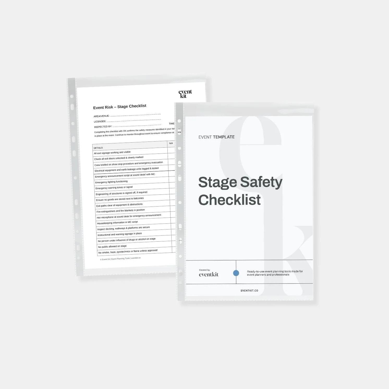Event Stage Safety Checklist Template