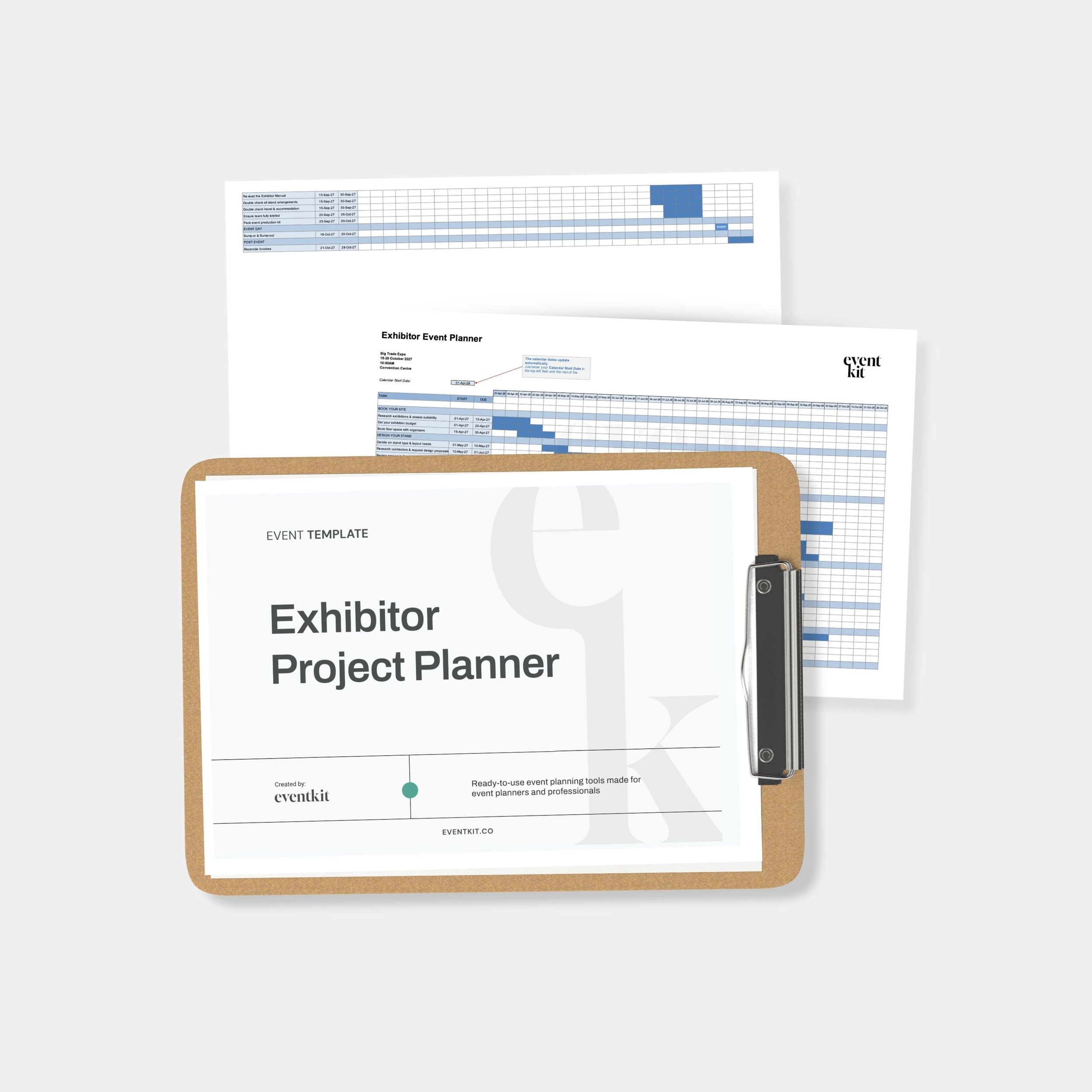 Exhibitor Event Planner Template