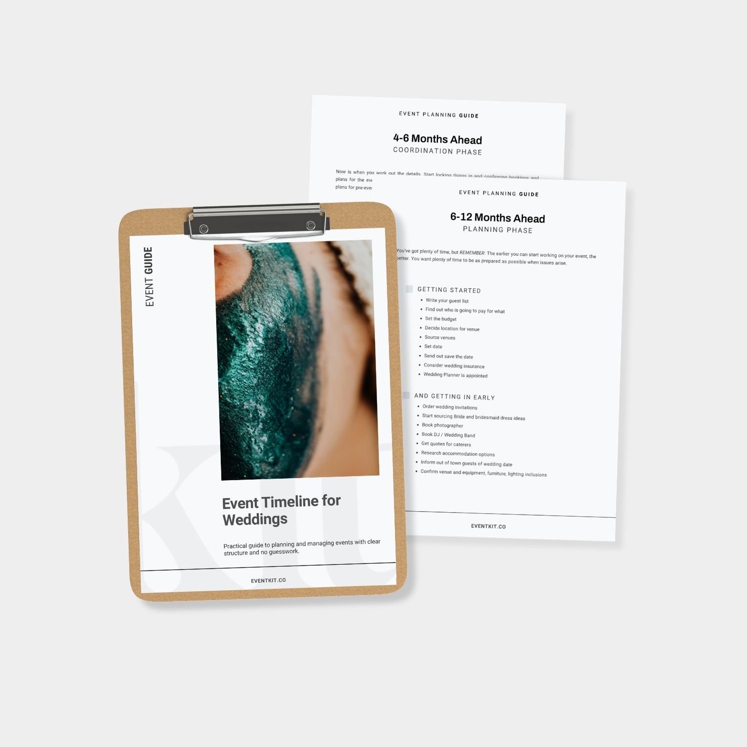 Event Timeline for Weddings Template