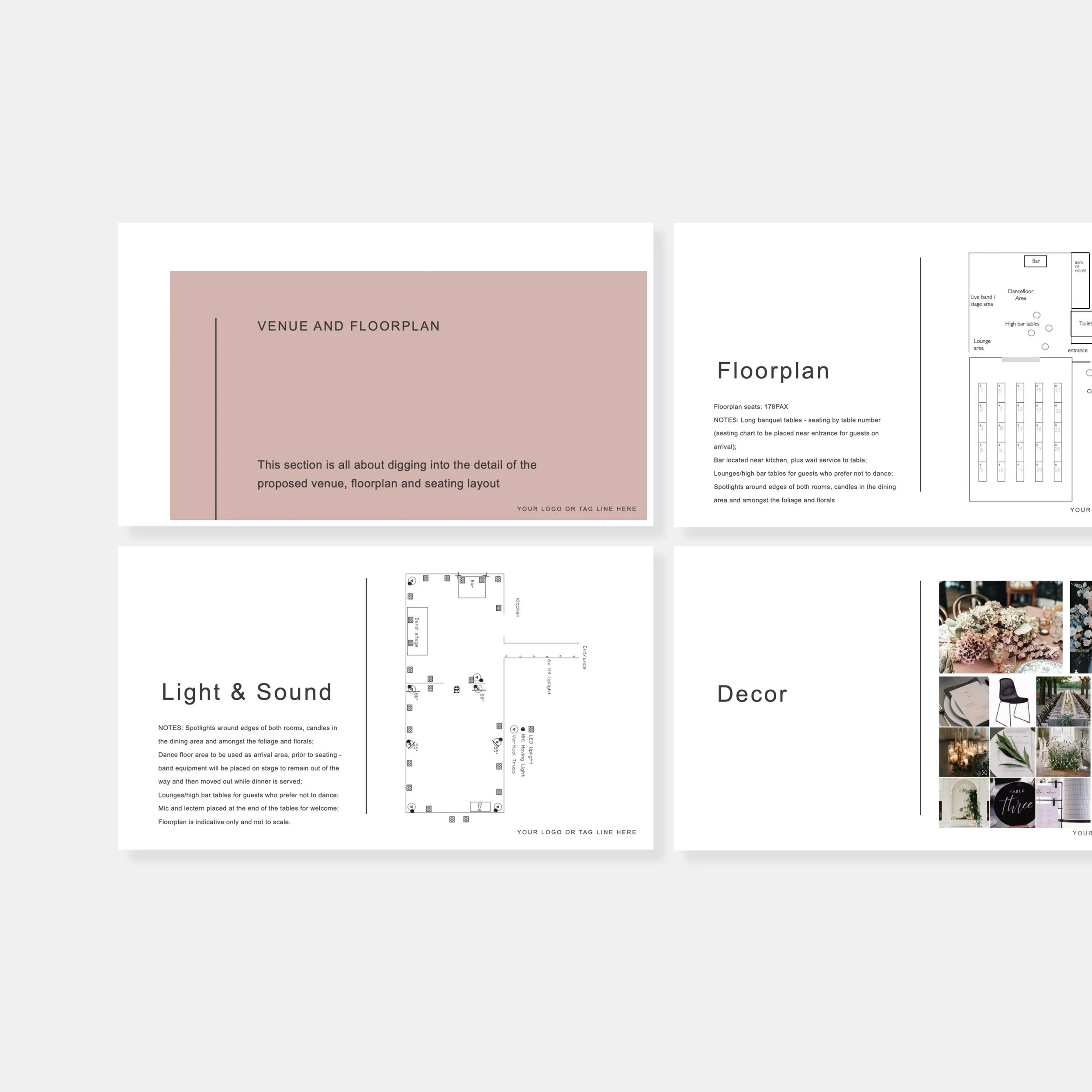 Creative Event Plan Pitch Presentation Deck Template