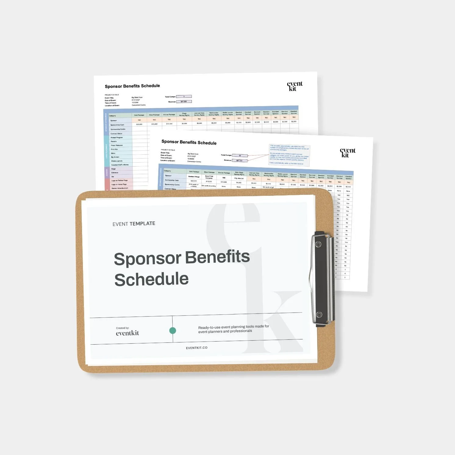 Event Sponsorship Benefits Template