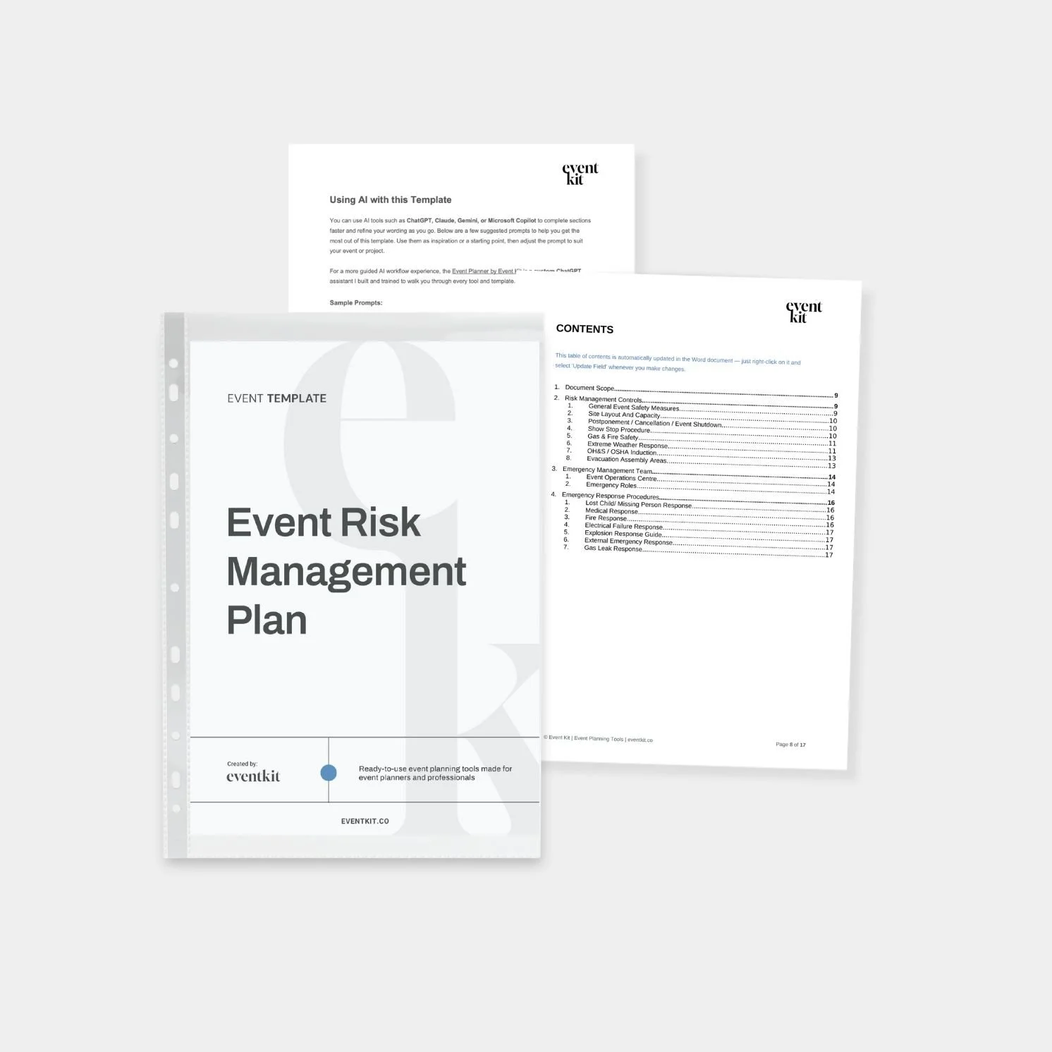 Event Risk Management Plan Template