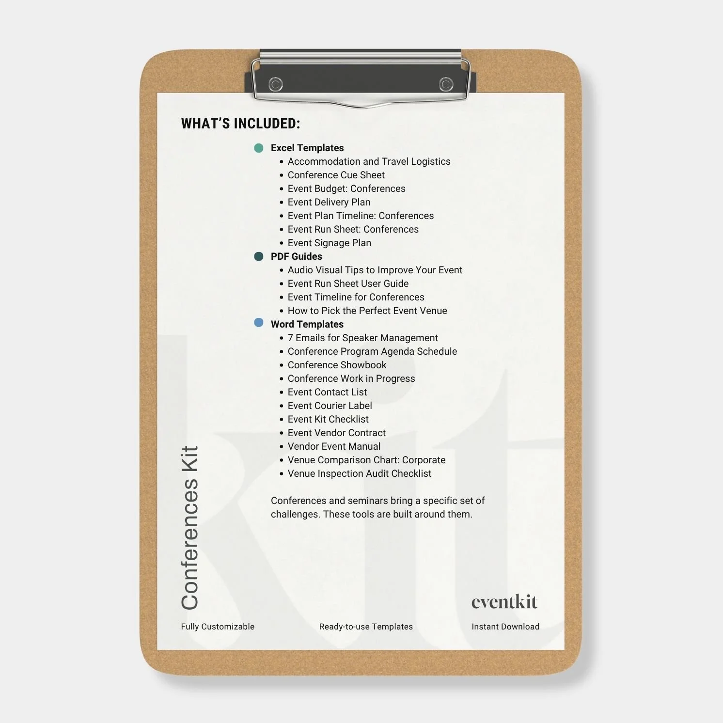 Conferences Kit Cover