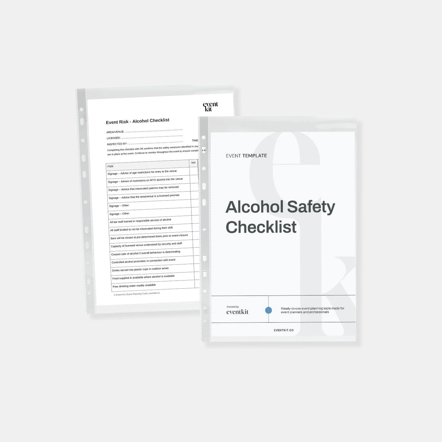 Event Alcohol Safety Checklist Template