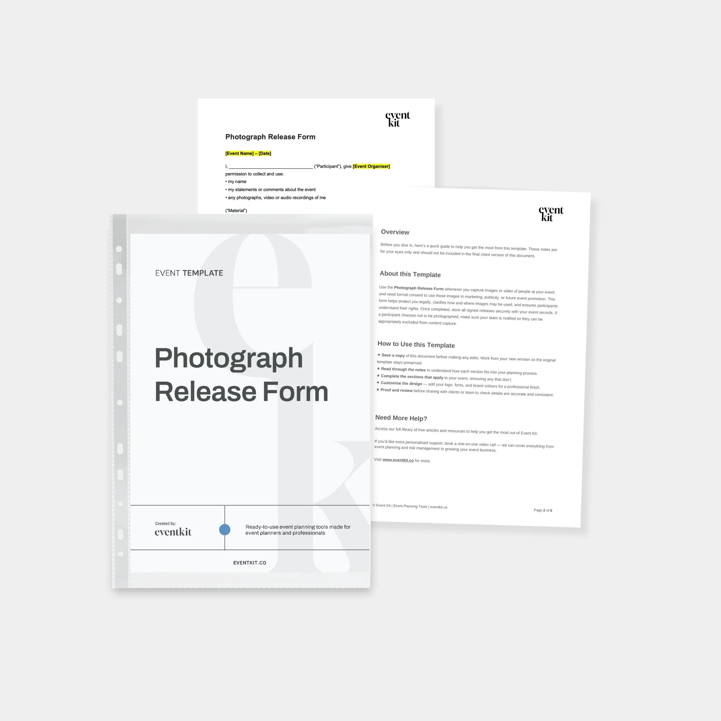 Event Photograph Release Form Template