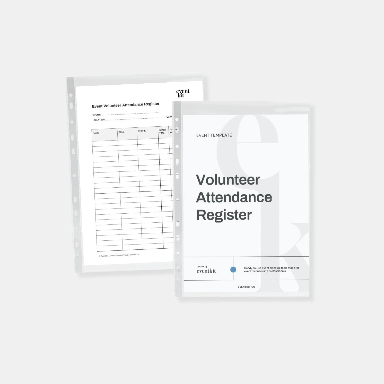 Event Volunteer Attendance Record Template