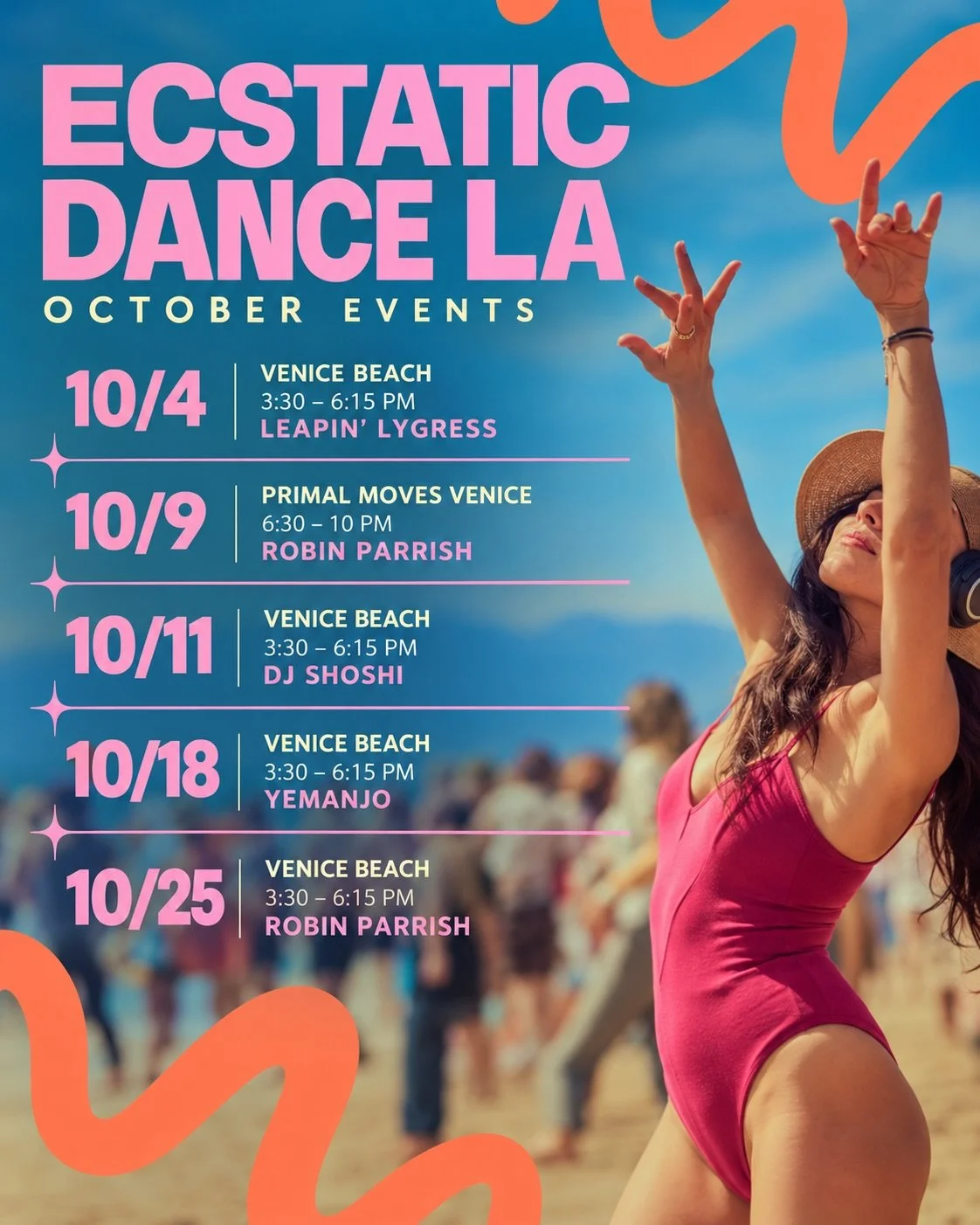 October is looking GOOD. 🌊🪩✨

Whether you&rsquo;re craving sunshine + ocean air or deep bass + an intimate dance floor, we&rsquo;ve got plenty of ways to get moving this month.

And this week, we&rsquo;re giving you both. 👀

🪩 FRIDAY 10/9 &mdash;