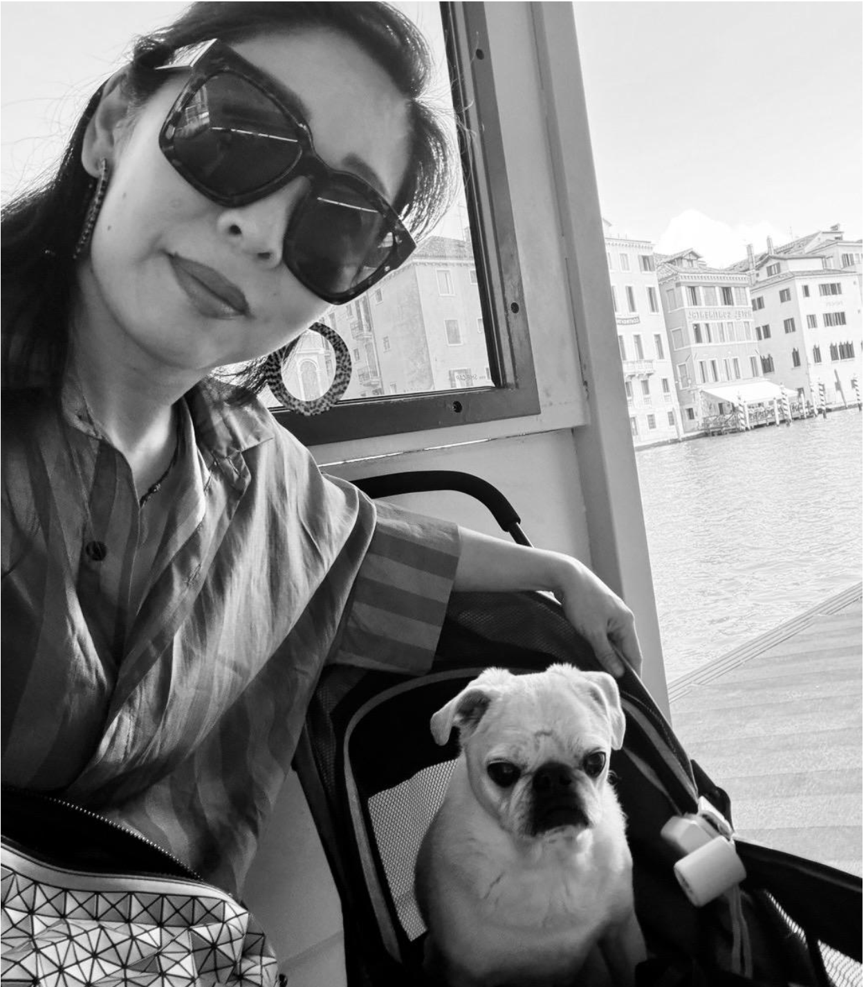 Jane (Zhen) Valentine Hsu Founder of Zhencool and her pug