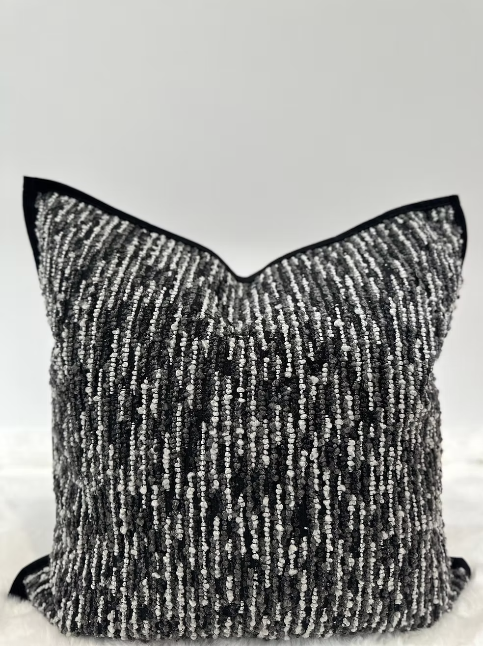 Chic textured boucle cushion cover pillowcase