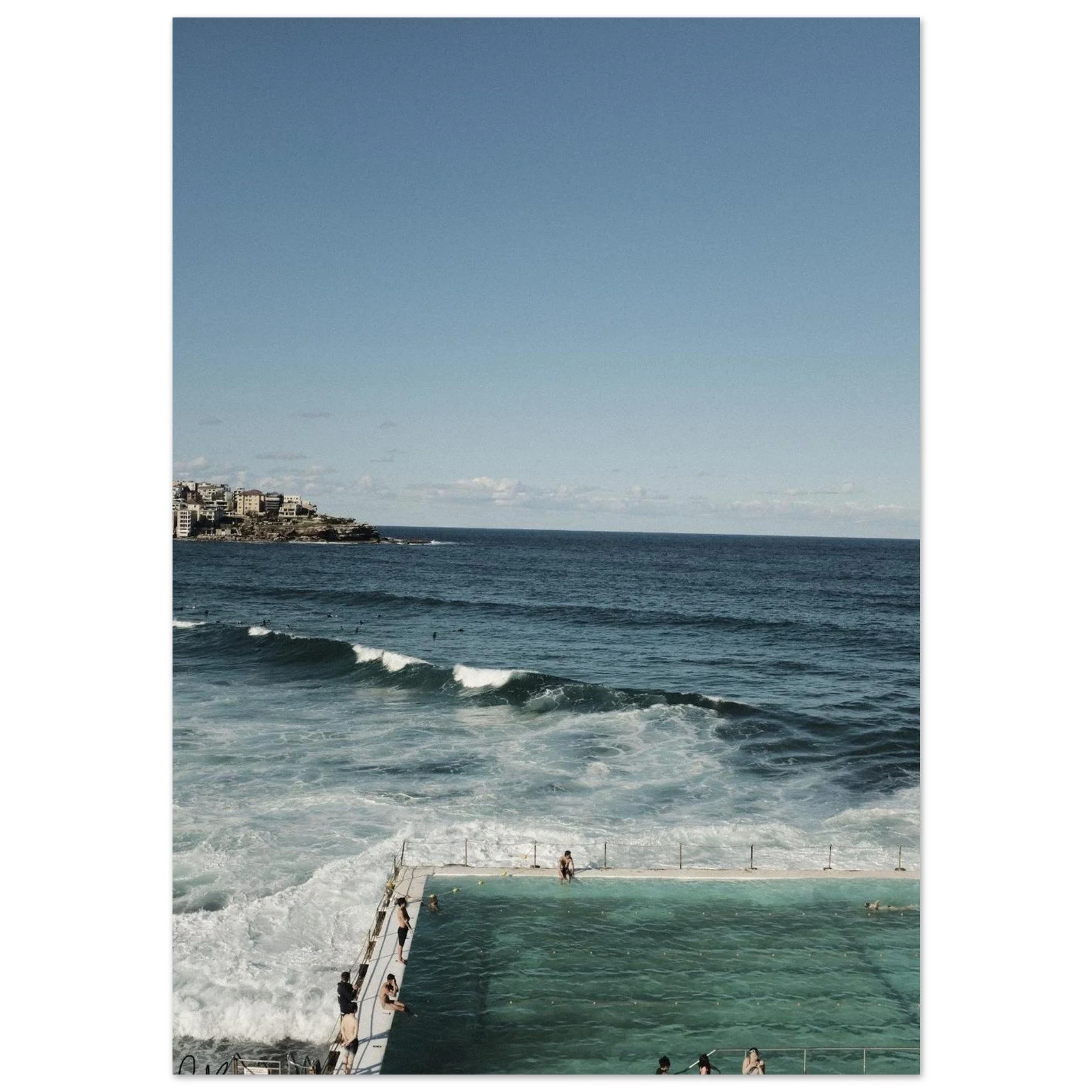 Bondi Beach Bondi Icebergs Print | Sydney Australia Travel Poster